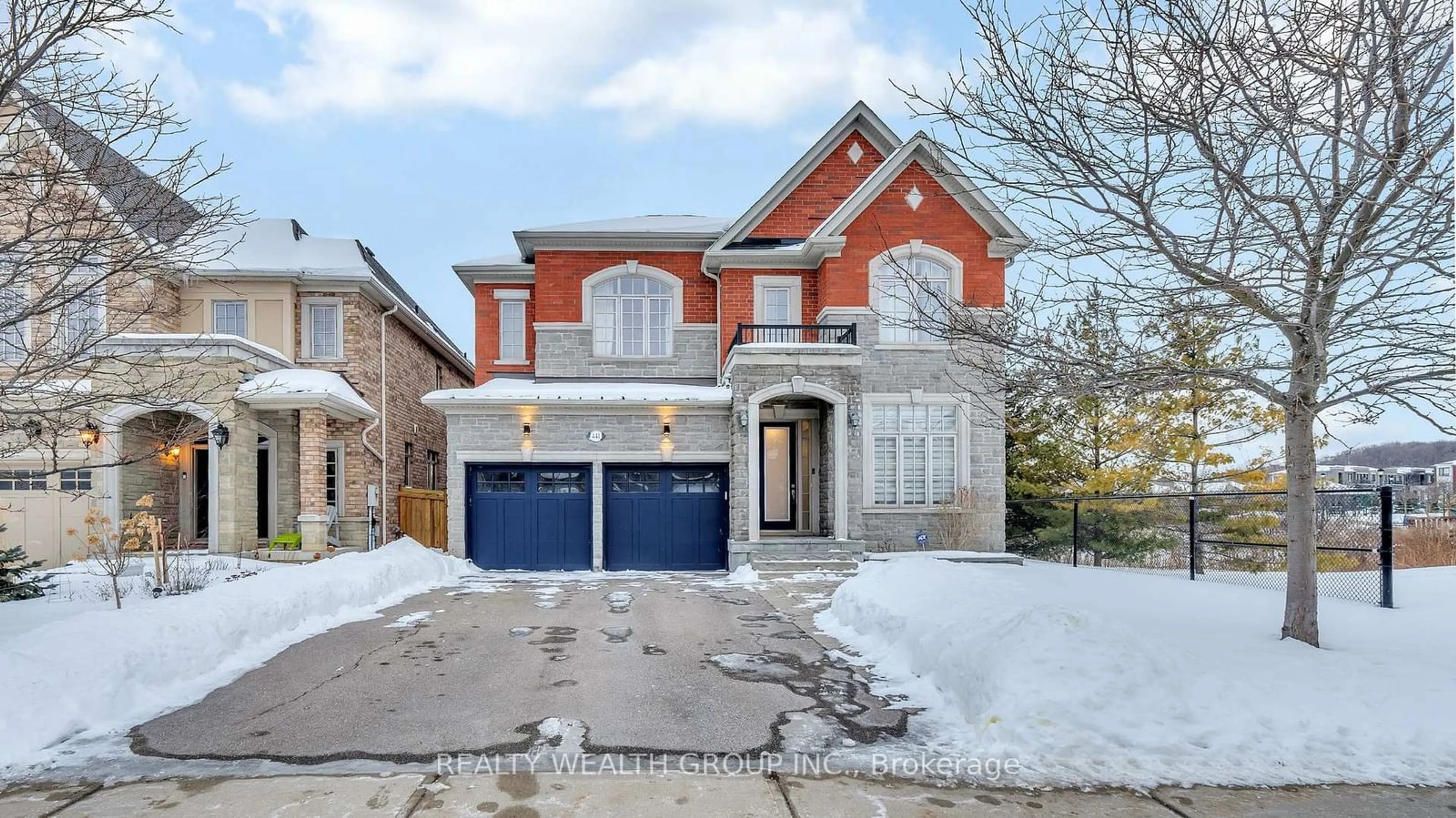 Home with brick exterior material, street for 441 Marc Santi Blvd, Vaughan Ontario L6A 4C9