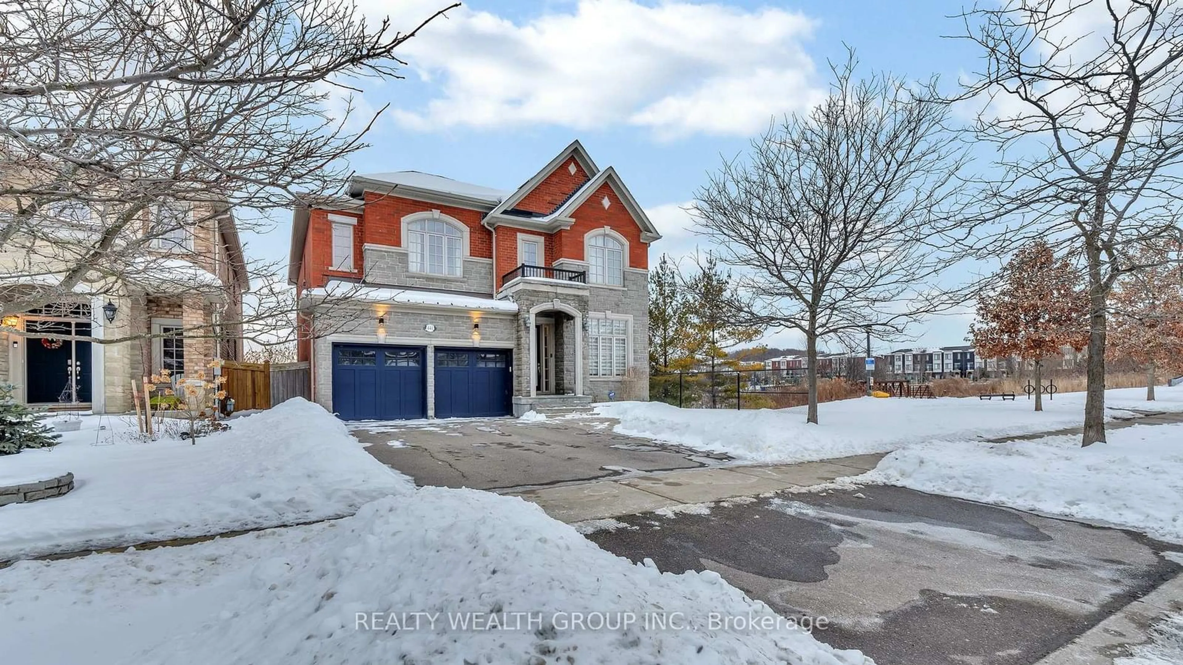 Home with brick exterior material, street for 441 Marc Santi Blvd, Vaughan Ontario L6A 4C9