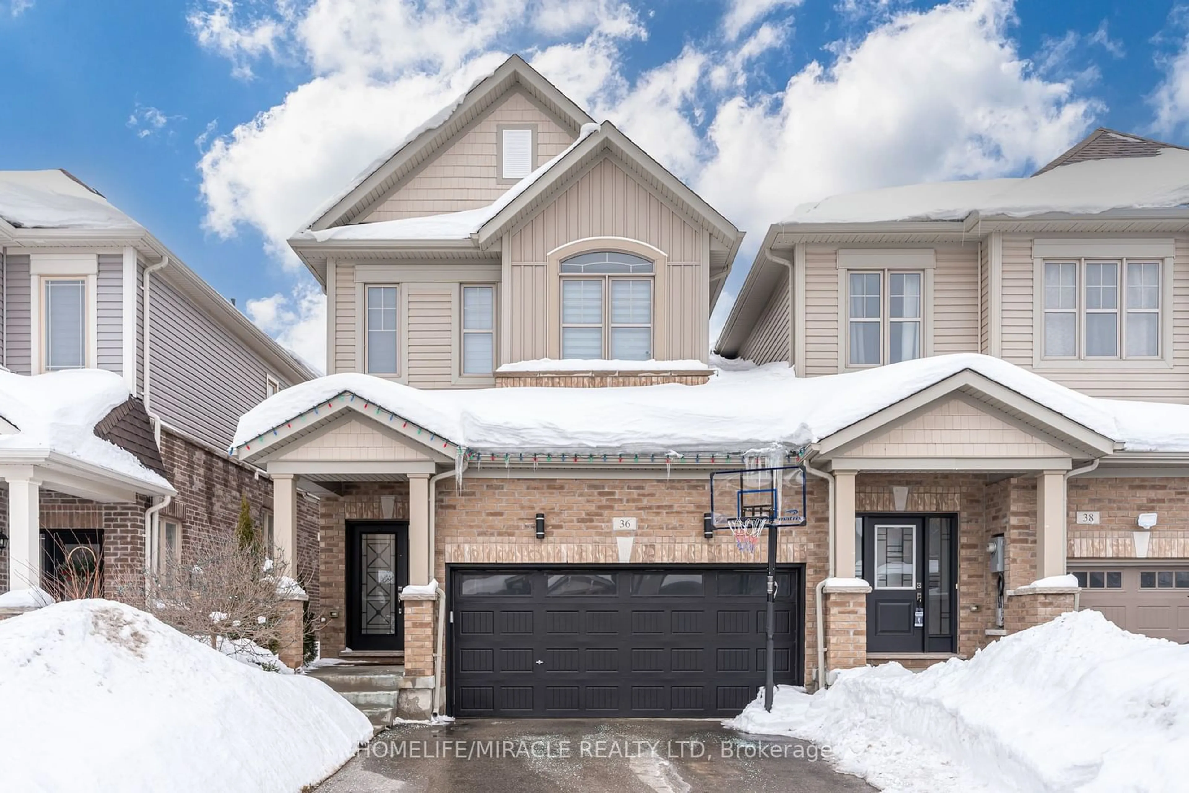 Home with brick exterior material, street for 36 Hoard Ave, New Tecumseth Ontario L9R 0M3