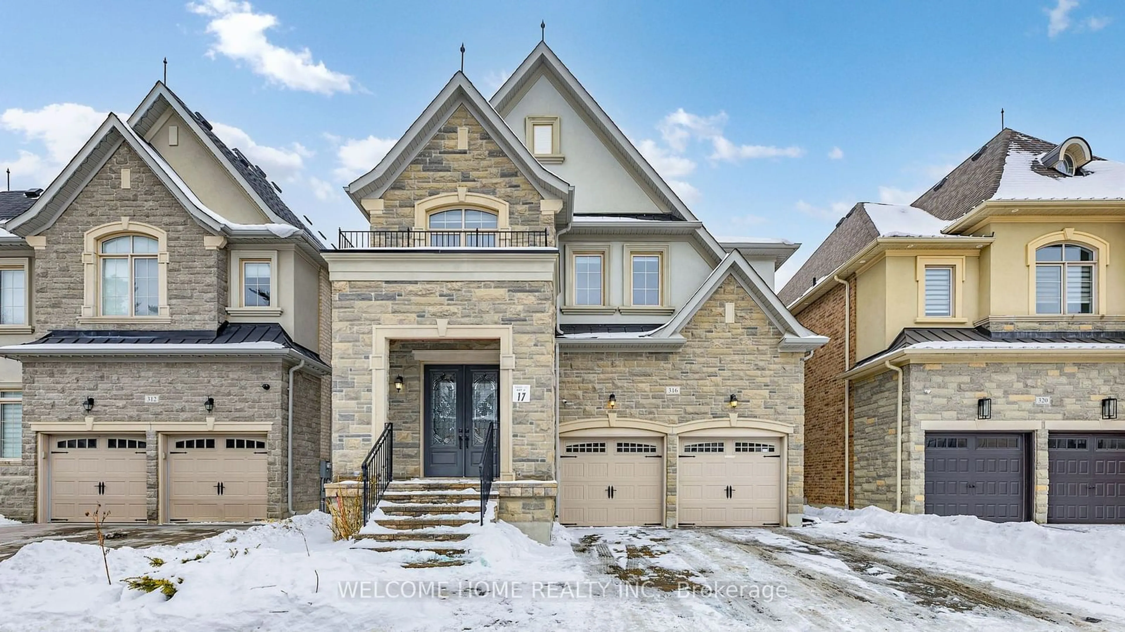 Home with brick exterior material, street for 316 Poetry Dr, Vaughan Ontario L4H 3W9