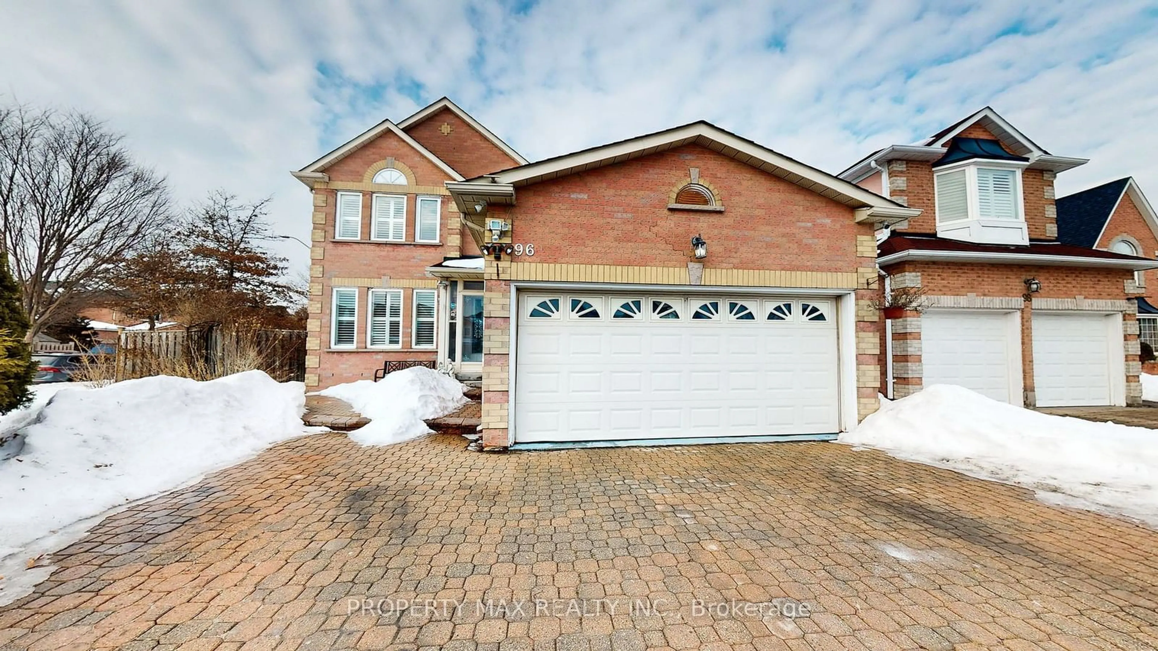 Home with brick exterior material, street for 96 Gillingham Ave, Markham Ontario L3S 3R6