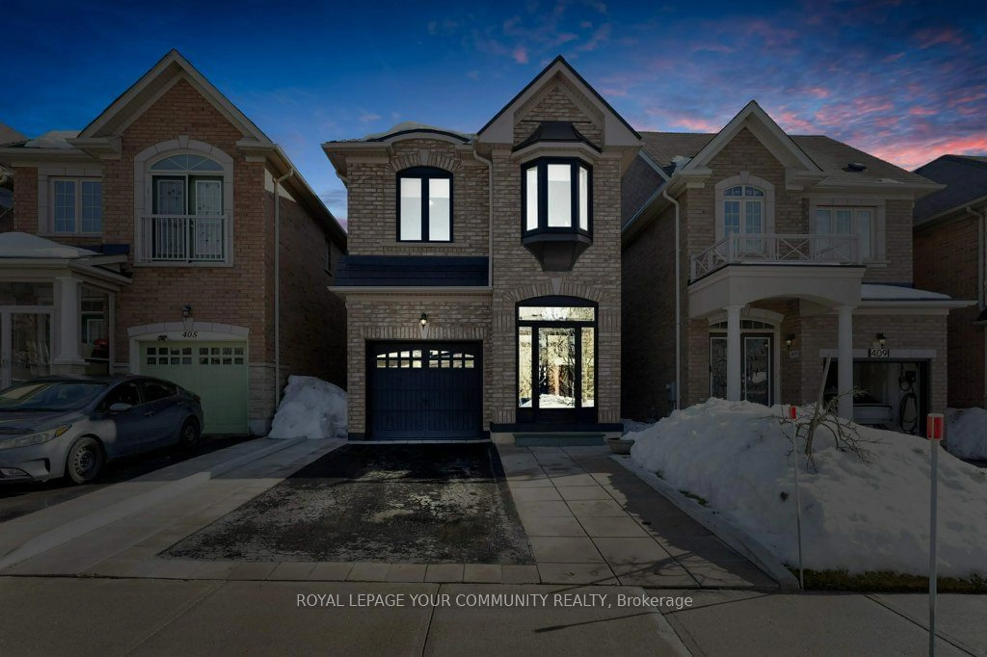 Home with brick exterior material, street for 407 Lady Nadia Dr, Vaughan Ontario L6A 4E8