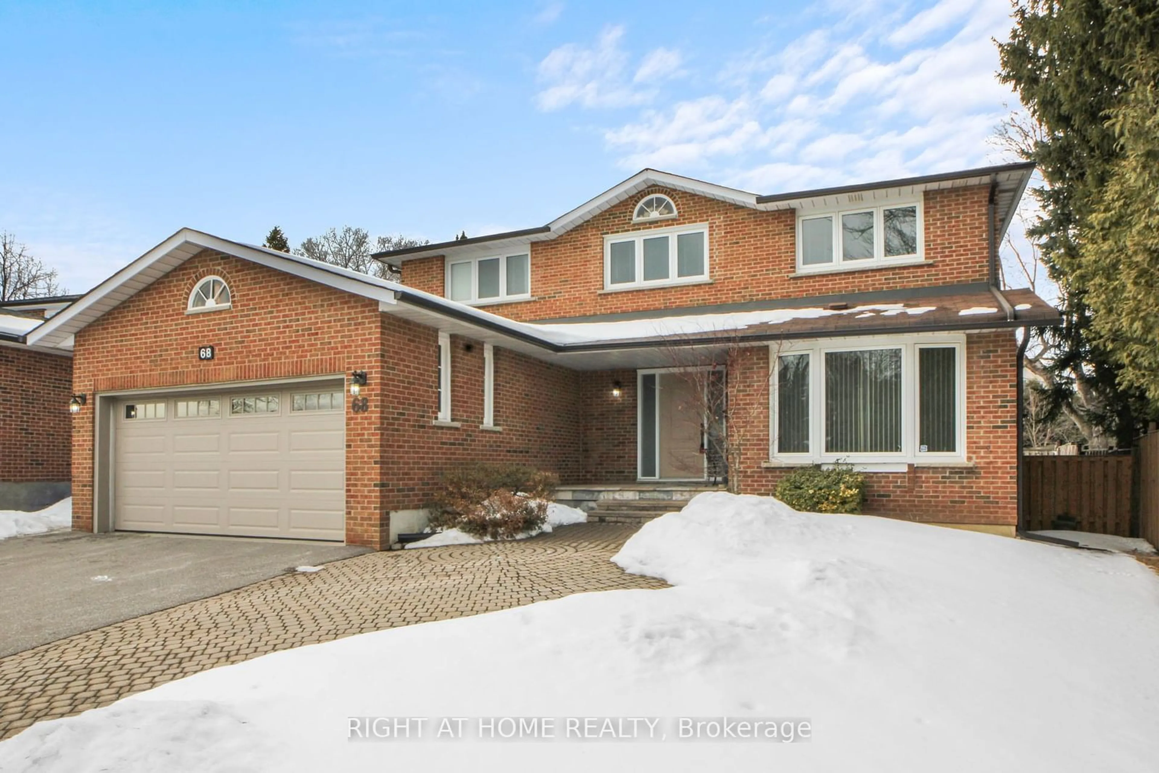 Home with brick exterior material, street for 68 Willowbrook Rd, Markham Ontario L3T 5K8