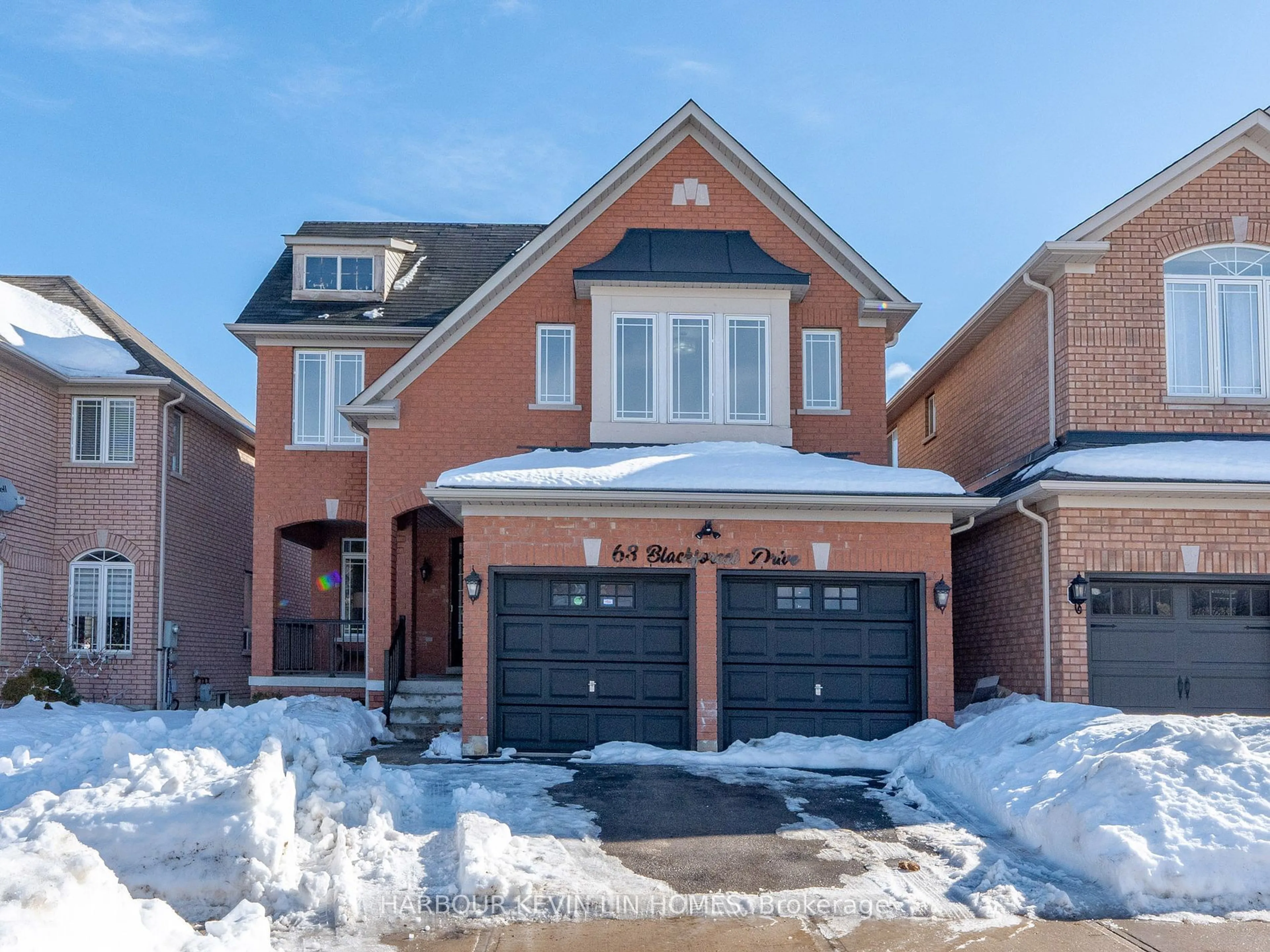 Home with brick exterior material, street for 63 Blackforest Dr, Richmond Hill Ontario L4E 4R5