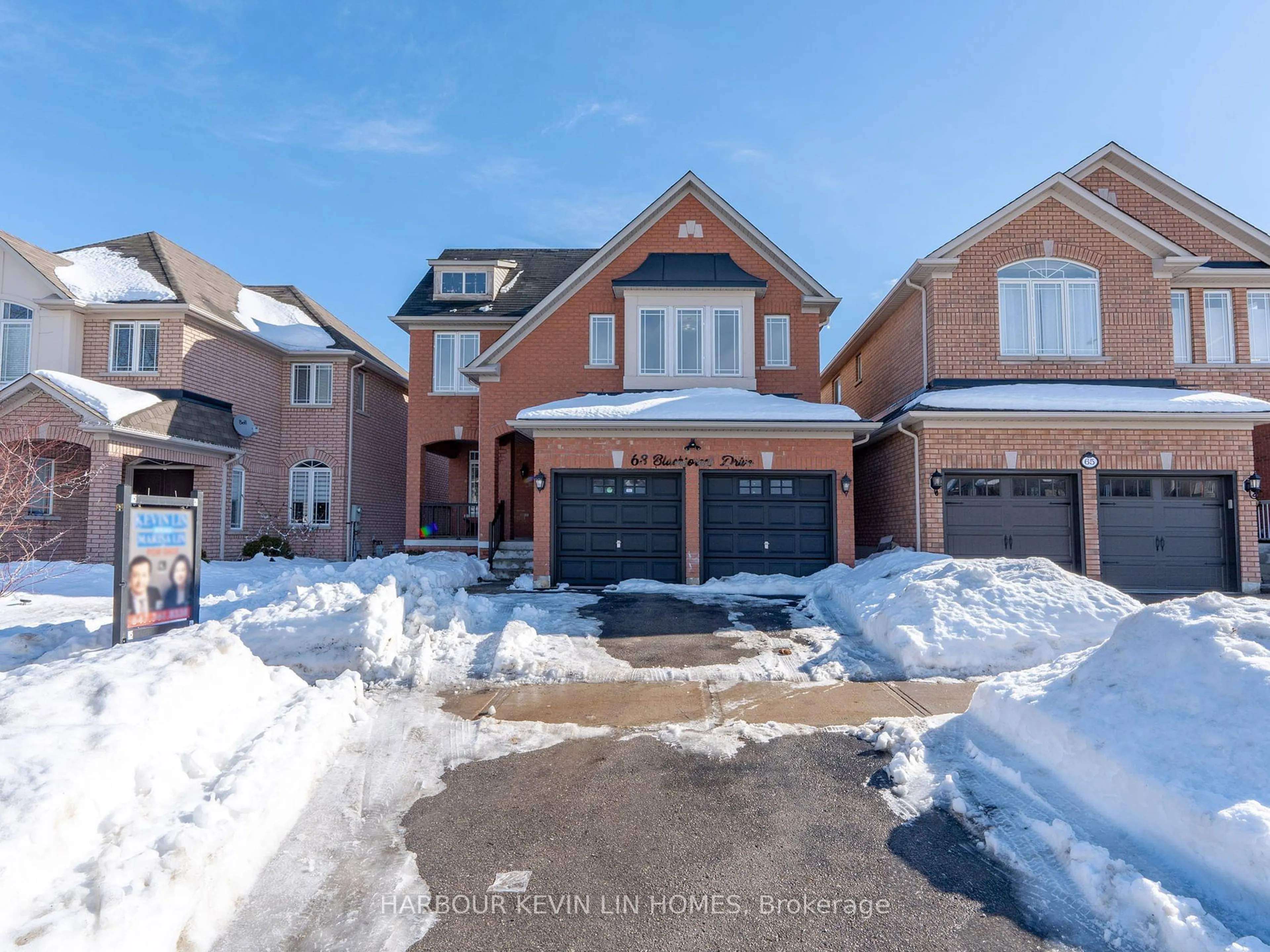 Home with brick exterior material, street for 63 Blackforest Dr, Richmond Hill Ontario L4E 4R5