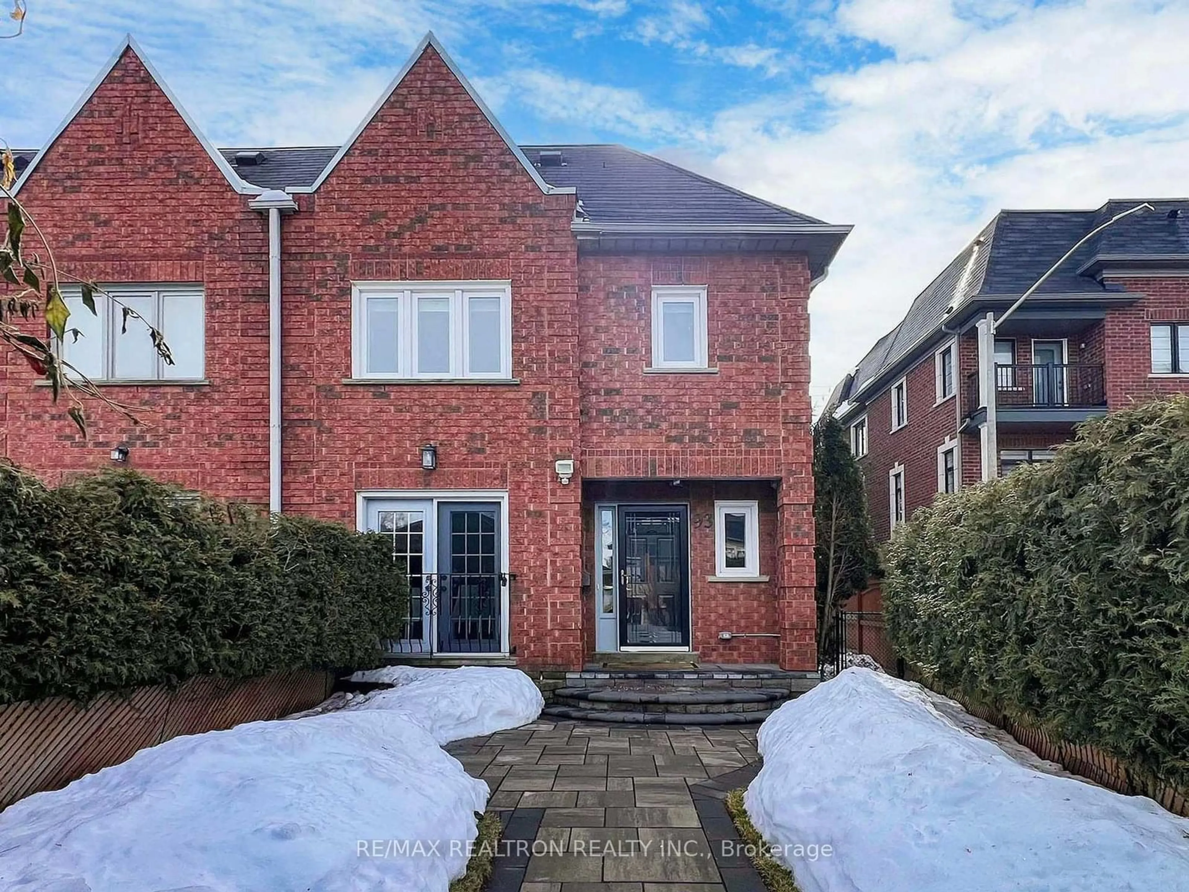 Home with brick exterior material, street for 93 Lichfield Rd, Markham Ontario L3R 0W9