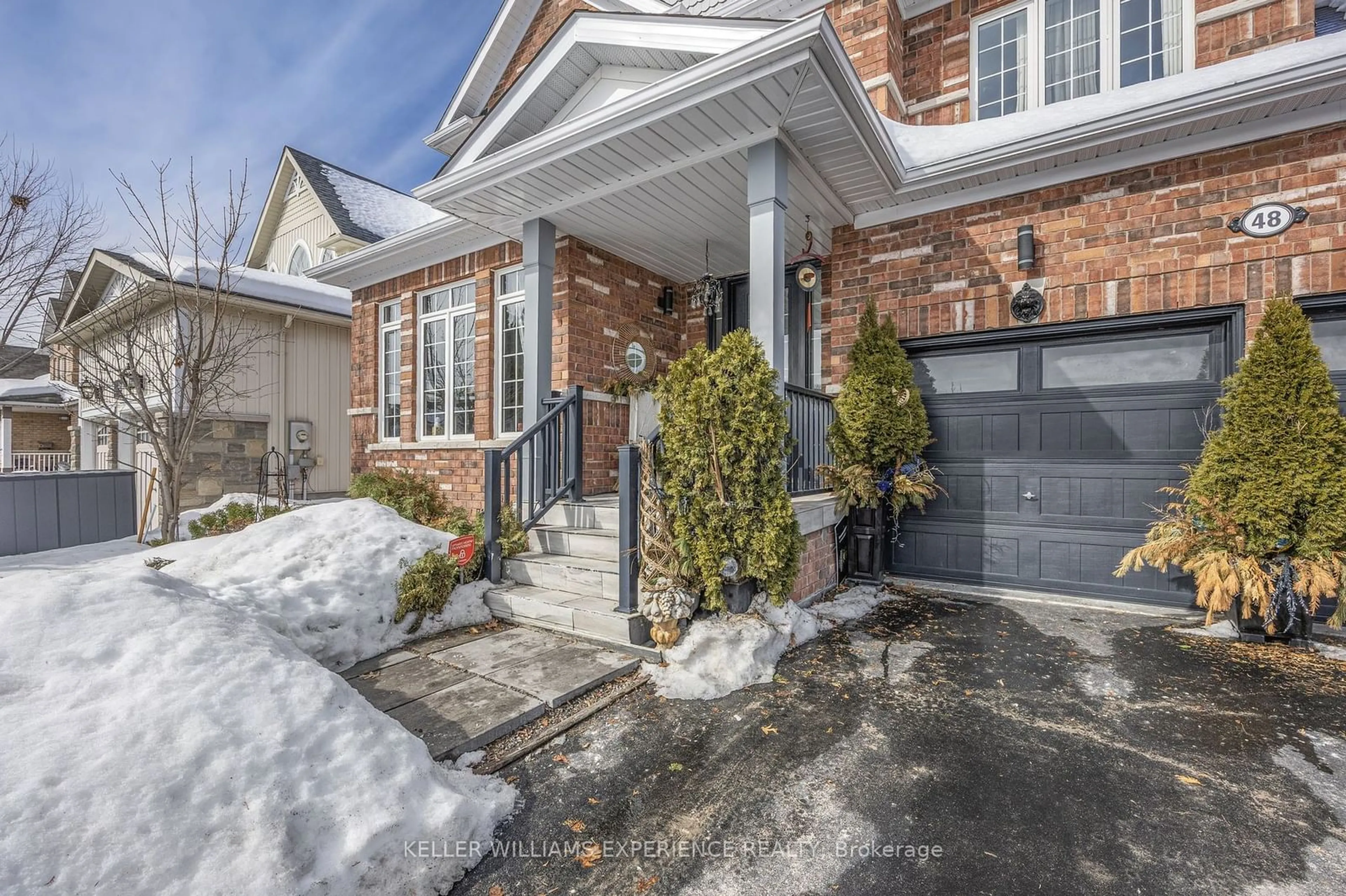 Home with brick exterior material, street for 48 COLLIER Cres, Essa Ontario L3W 0M6