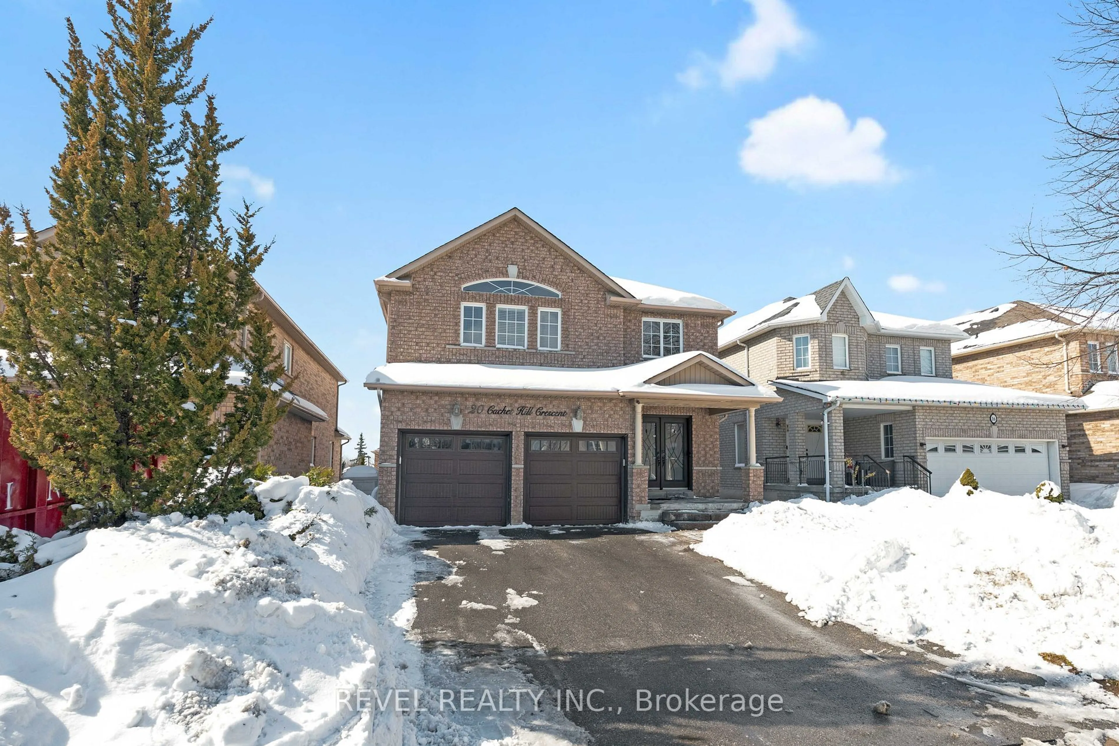 Home with brick exterior material, street for 20 Cachet Hill Cres, Vaughan Ontario L4H 1S6