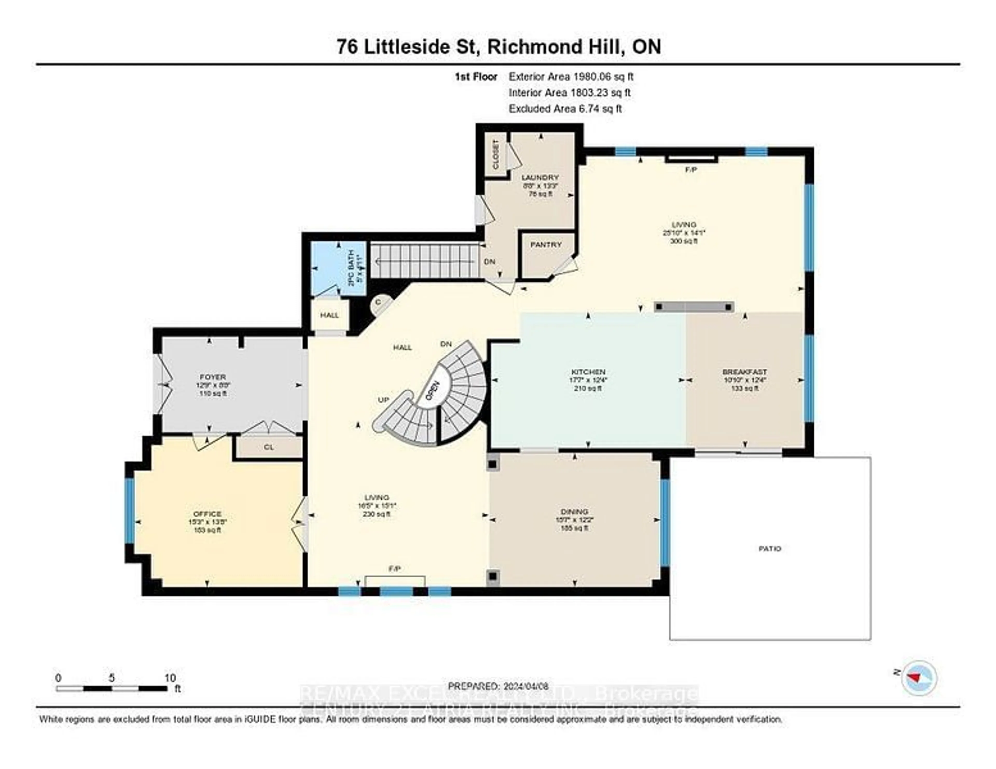 Floor plan for 76 Littleside St, Richmond Hill Ontario L4E 4T8