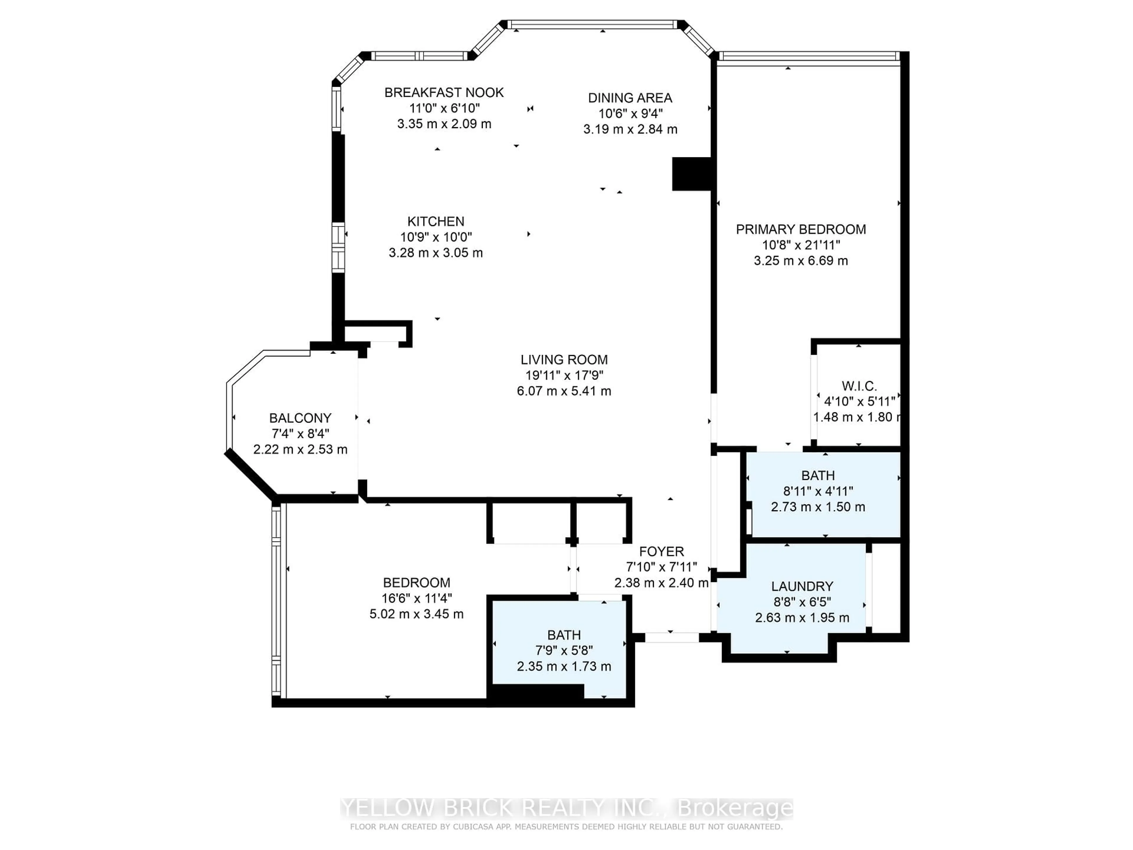 Floor plan for 100 Observatory Lane #904, Richmond Hill Ontario L4C 1T4