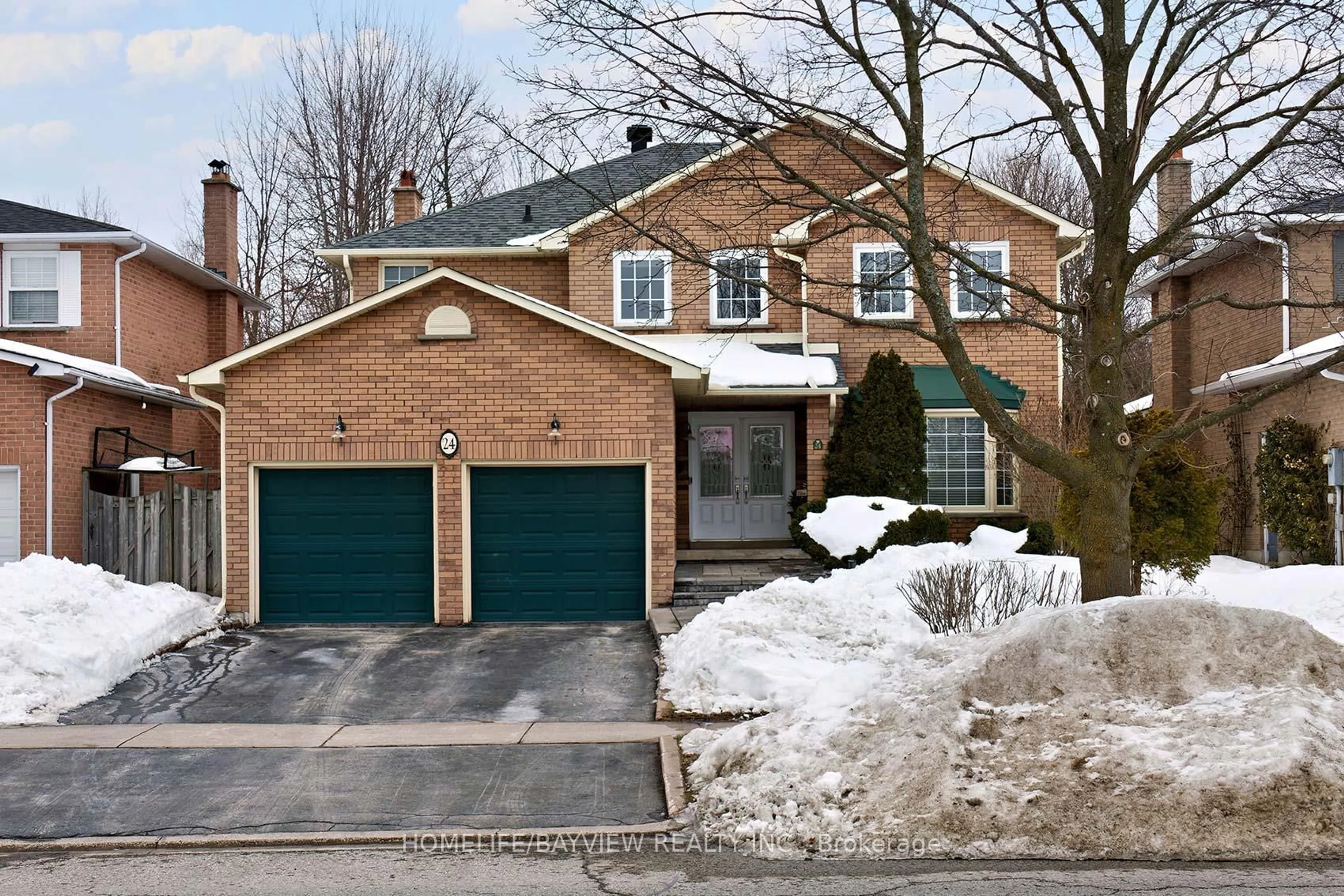 Home with brick exterior material, street for 24 Cairns Dr, Markham Ontario L3P 5K1