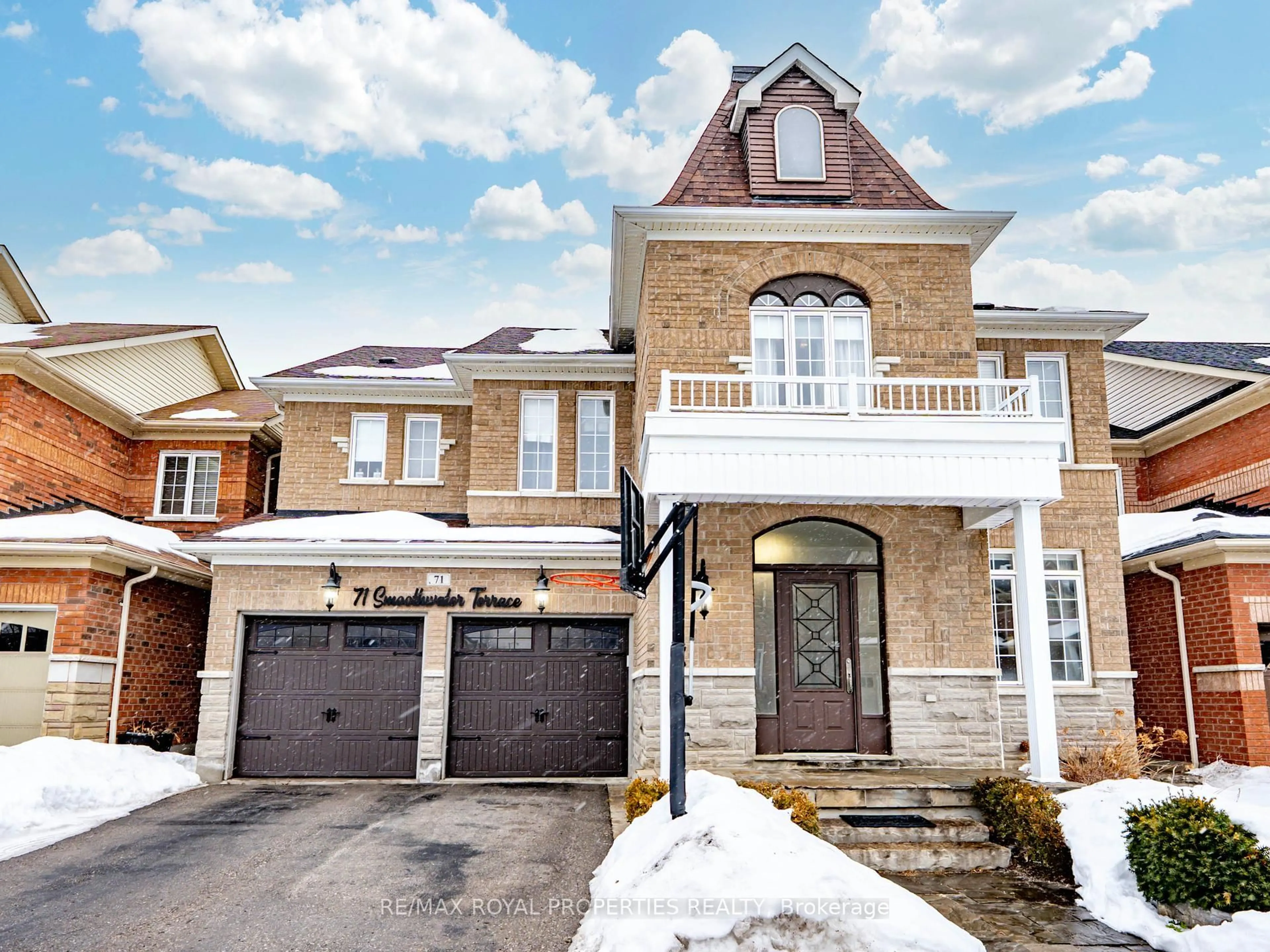 Home with brick exterior material, street for 71 Smoothwater Terr, Markham Ontario L6B 0E8