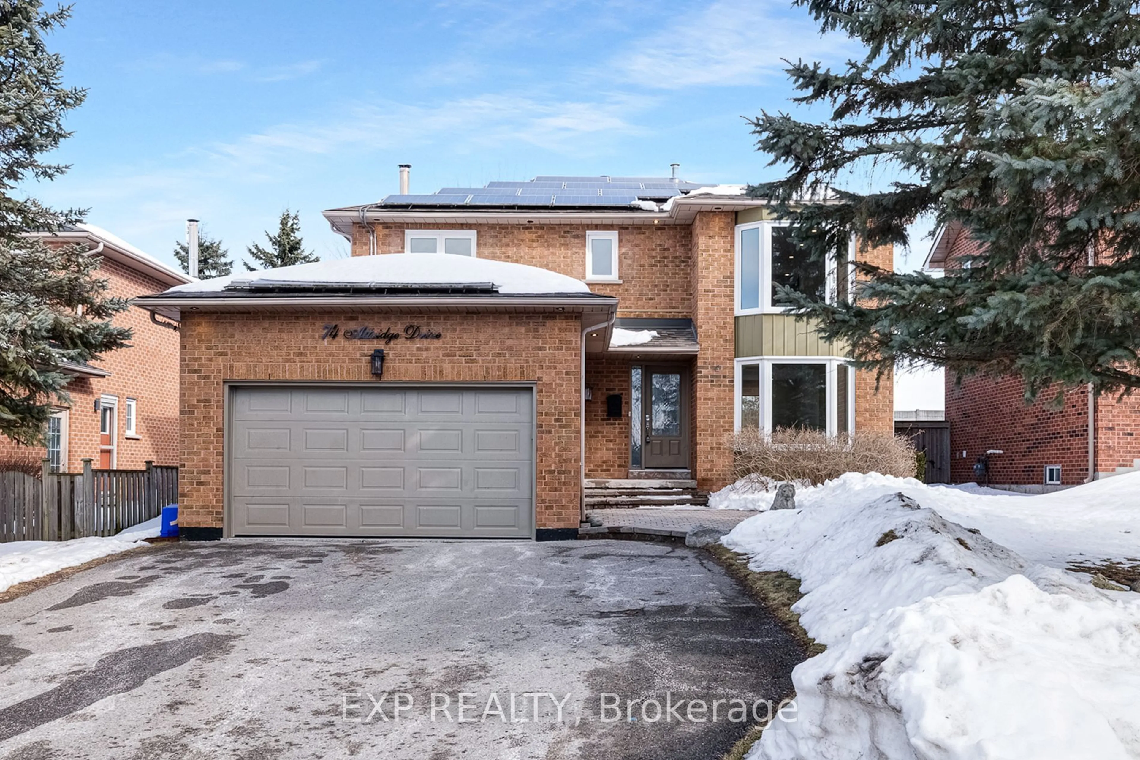 Home with brick exterior material, street for 74 Attridge Dr, Aurora Ontario L4G 6J4