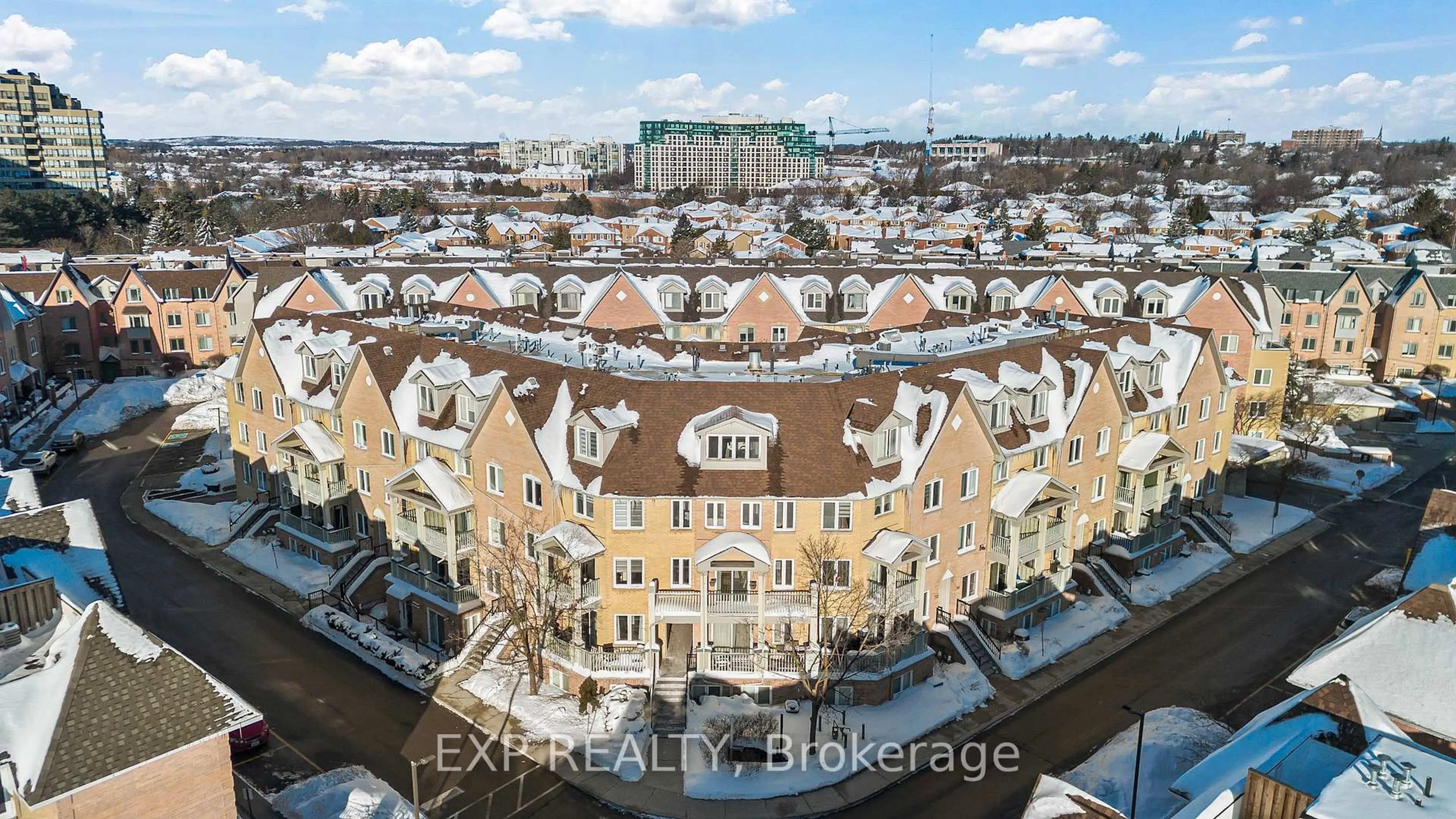 A pic from outside/outdoor area/front of a property/back of a property/a pic from drone, city buildings view from balcony for 75 Weldrick Rd #712, Richmond Hill Ontario L4C 0H9