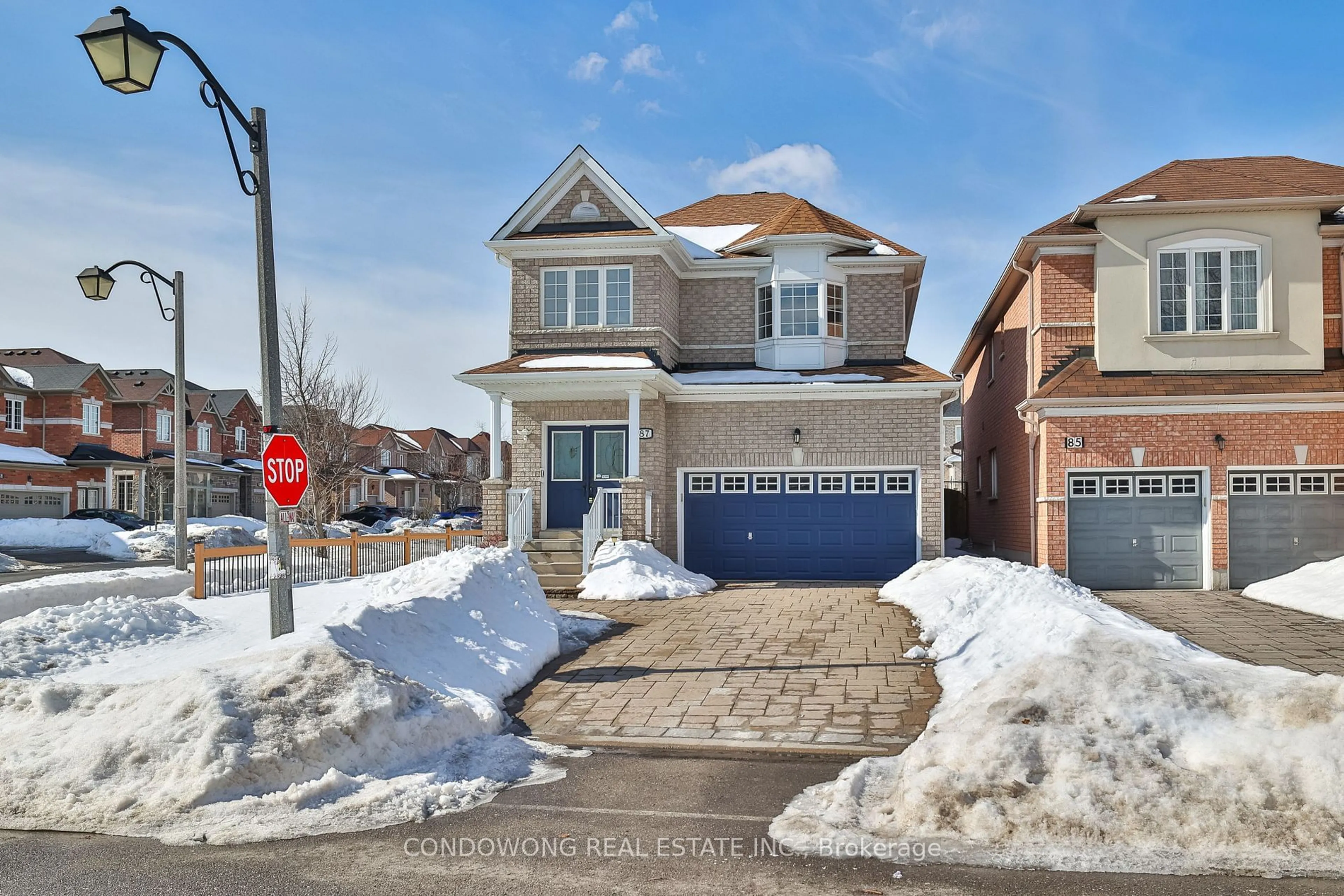 Home with brick exterior material, street for 87 Avoca Dr, Markham Ontario L3R 4R9