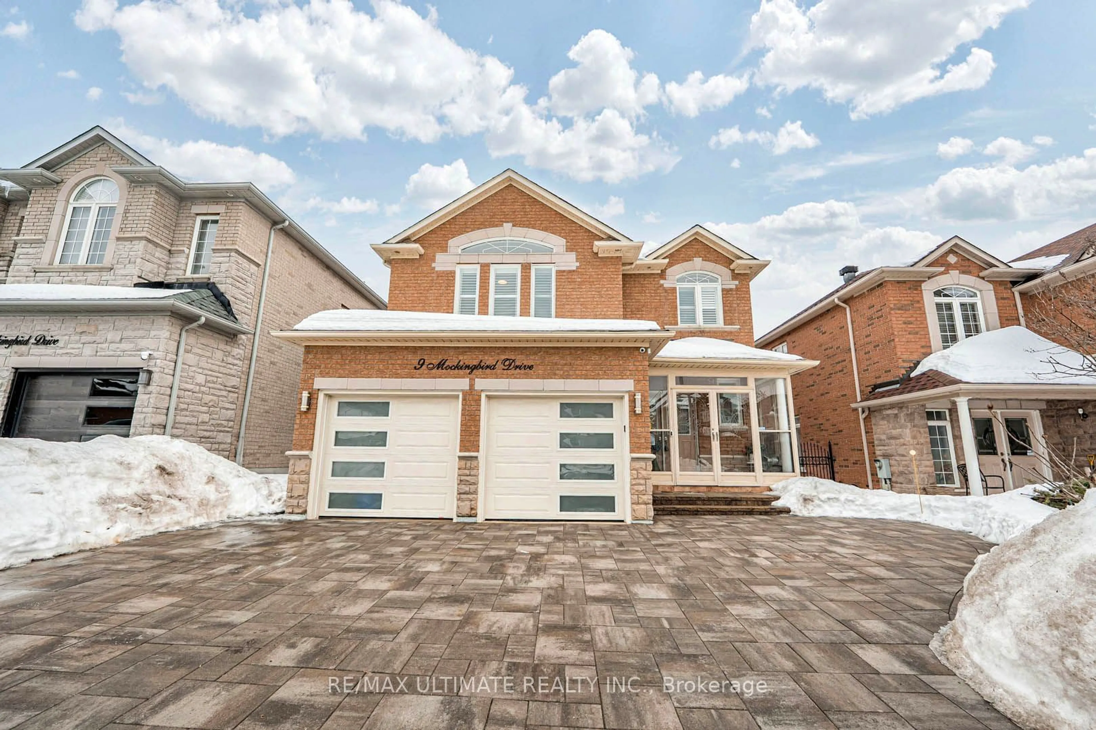 Home with brick exterior material, street for 9 Mockingbird Dr, Richmond Hill Ontario L4E 4L7