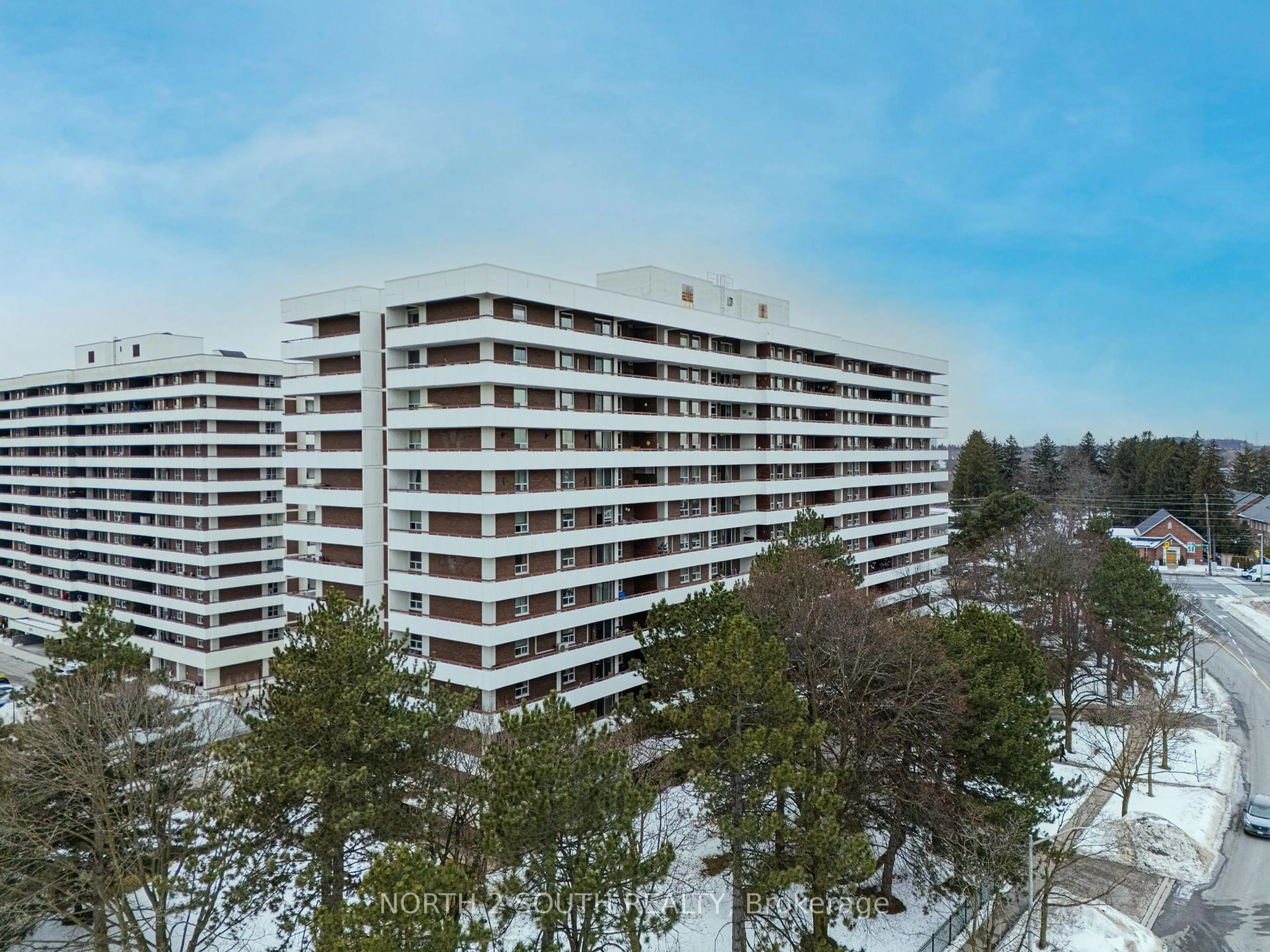 A pic from outside/outdoor area/front of a property/back of a property/a pic from drone, city buildings view from balcony for 1 Royal Orchard Blvd #703, Markham Ontario L3T 3C2