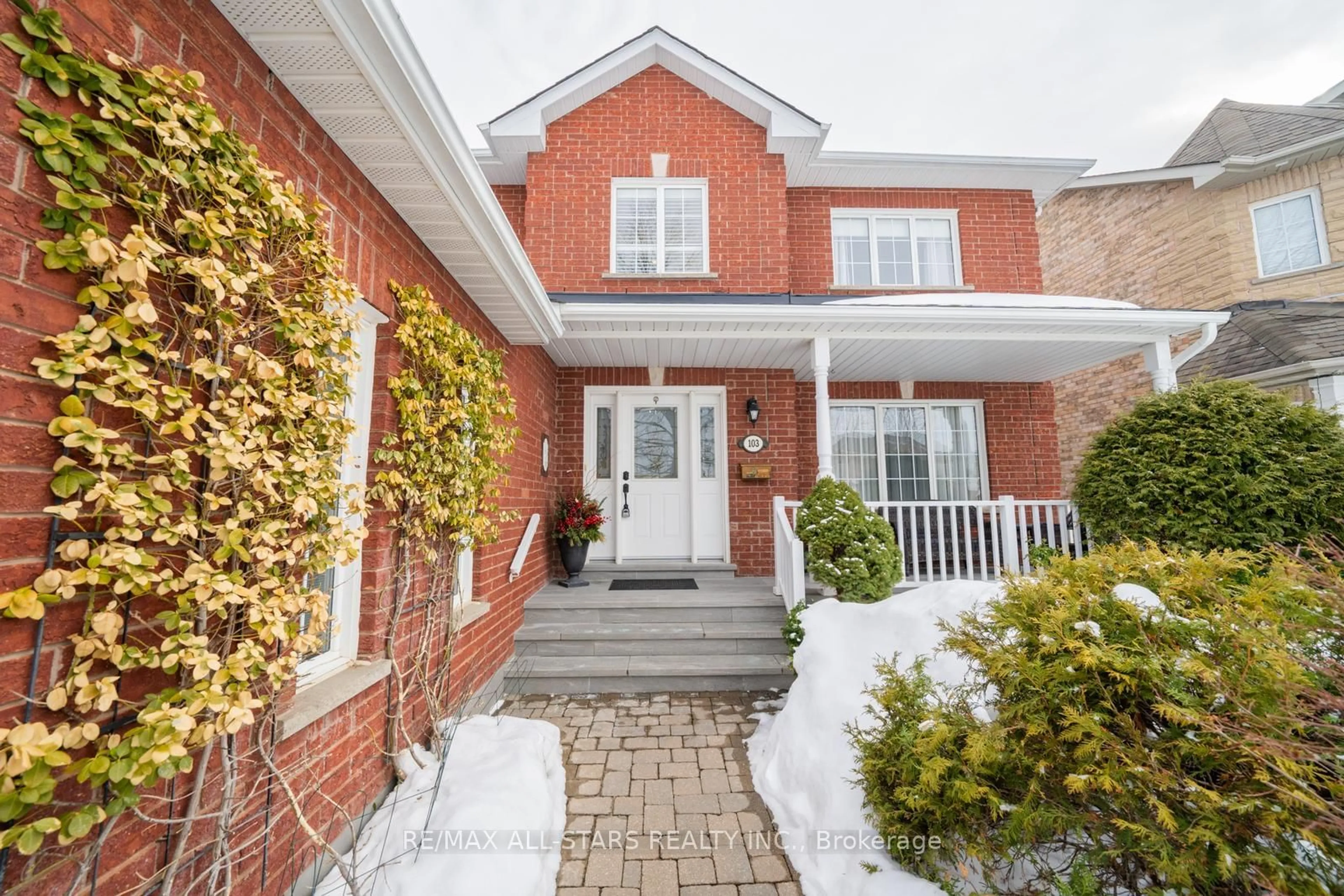 Home with brick exterior material, street for 103 Wheeler Cres, Whitchurch-Stouffville Ontario L4A 1L4