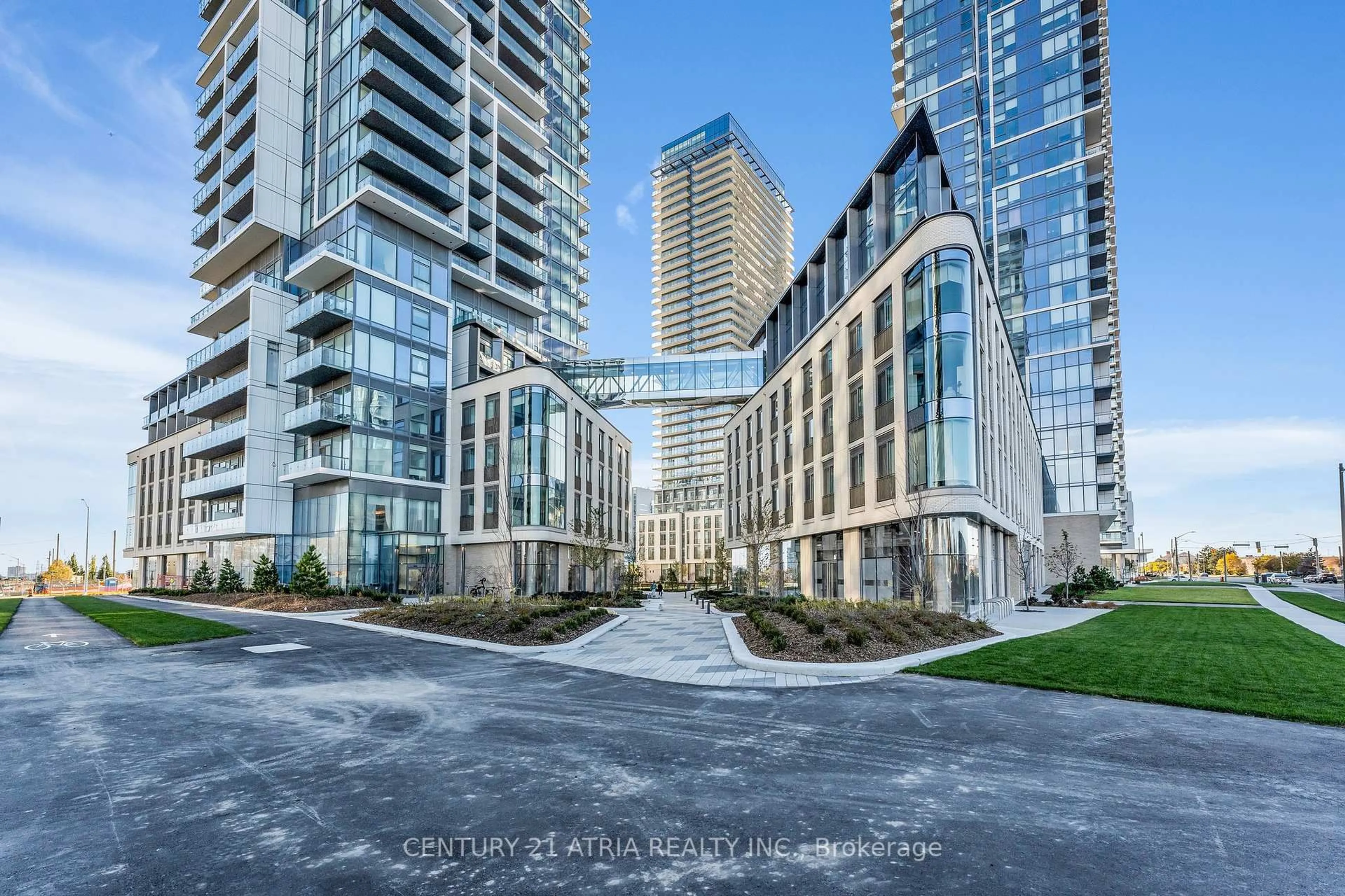 Patio, city buildings view from balcony for 7890 Jane St #5605, Vaughan Ontario L4K 0K9