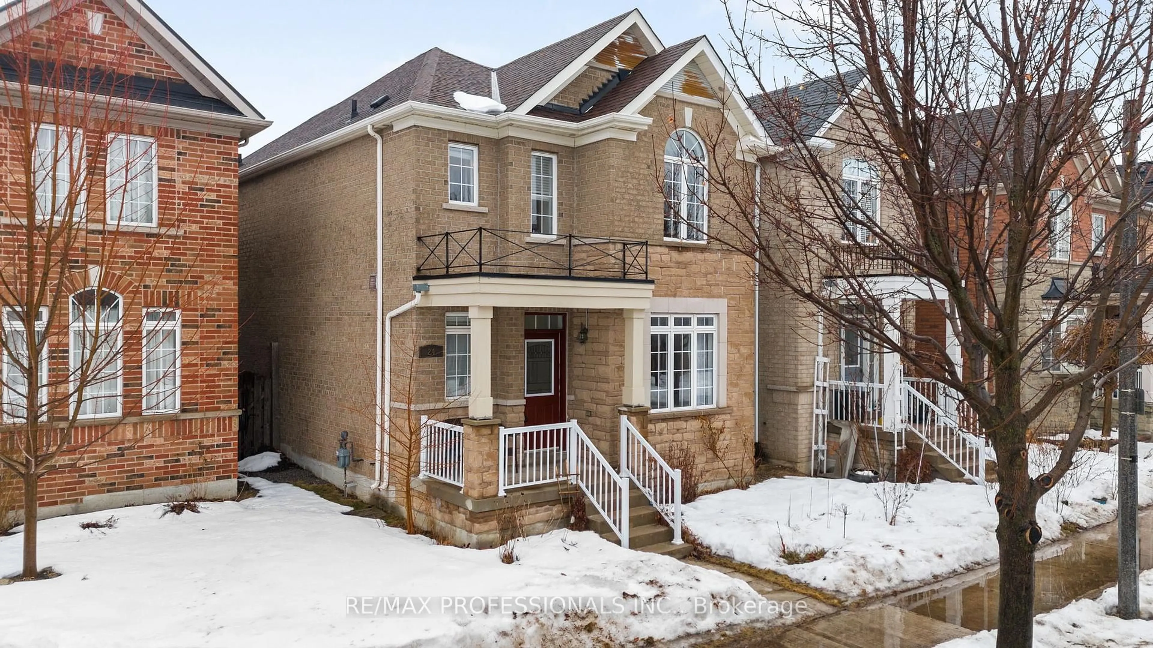 Home with brick exterior material, street for 24 Foxton Rd, Markham Ontario L6B 0A9