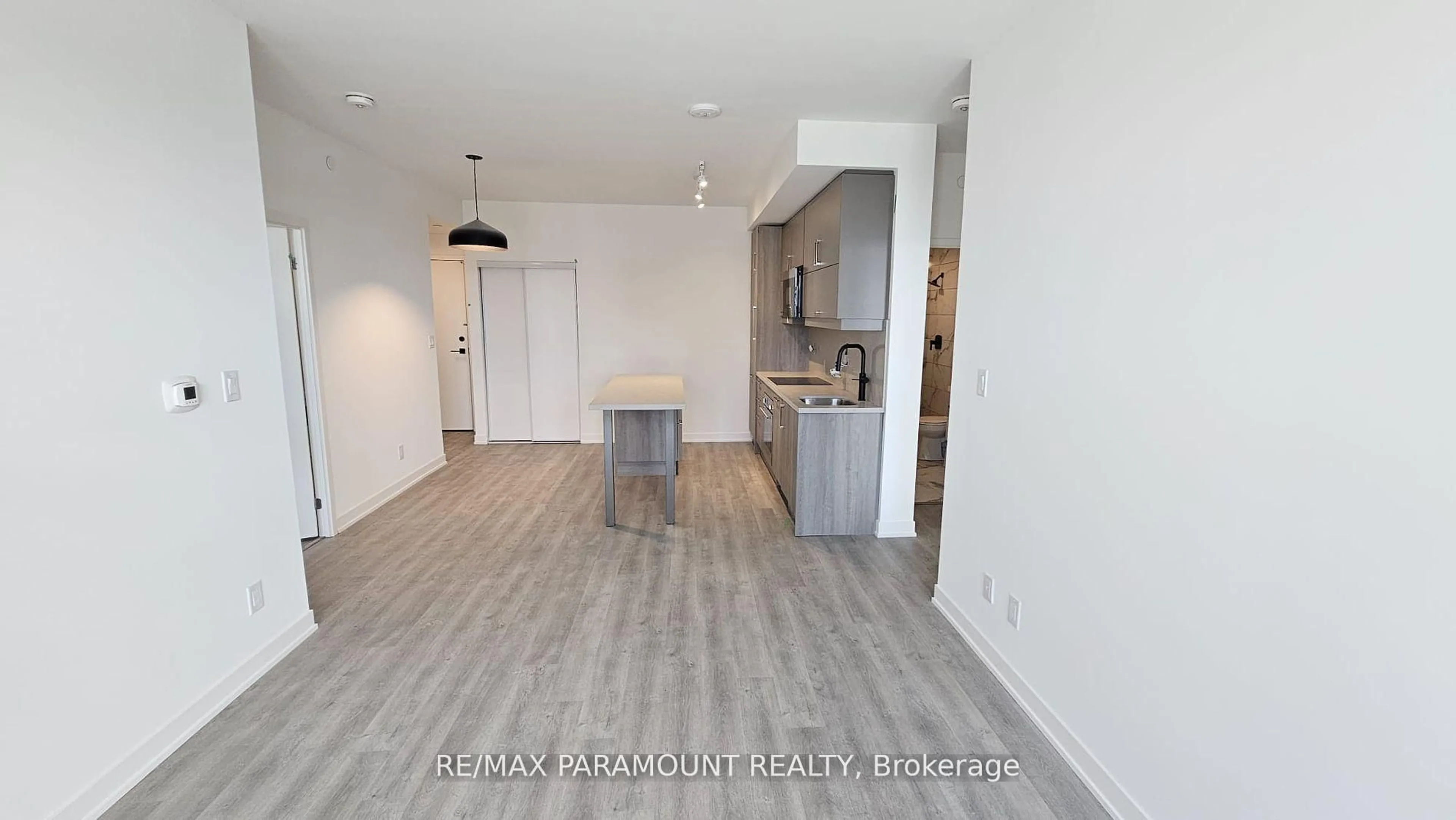 Open concept kitchen, wood/laminate floor for 8119 Birchmount Rd #1507, Markham Ontario L6G 0H5