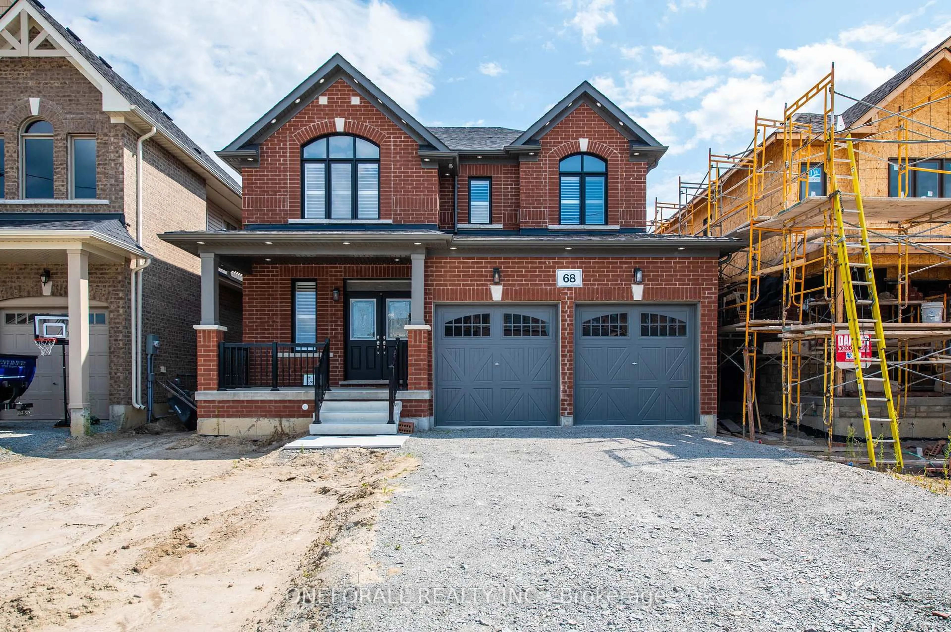 Home with brick exterior material, street for 68 Wakefield Blvd, Essa Ontario L3W 0L9