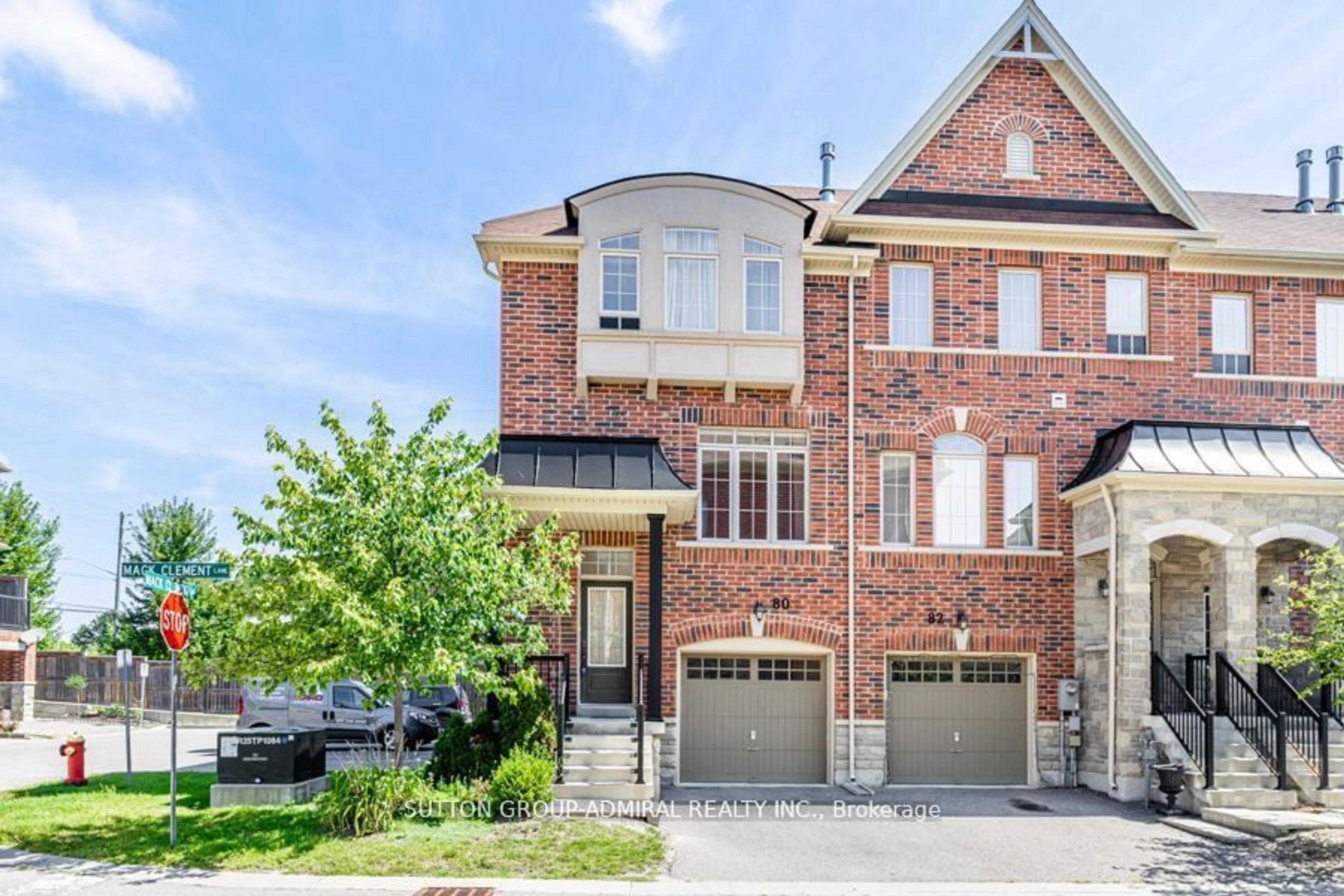 Home with brick exterior material, street for 80 Mack Clement Lane, Richmond Hill Ontario L4S 1K7