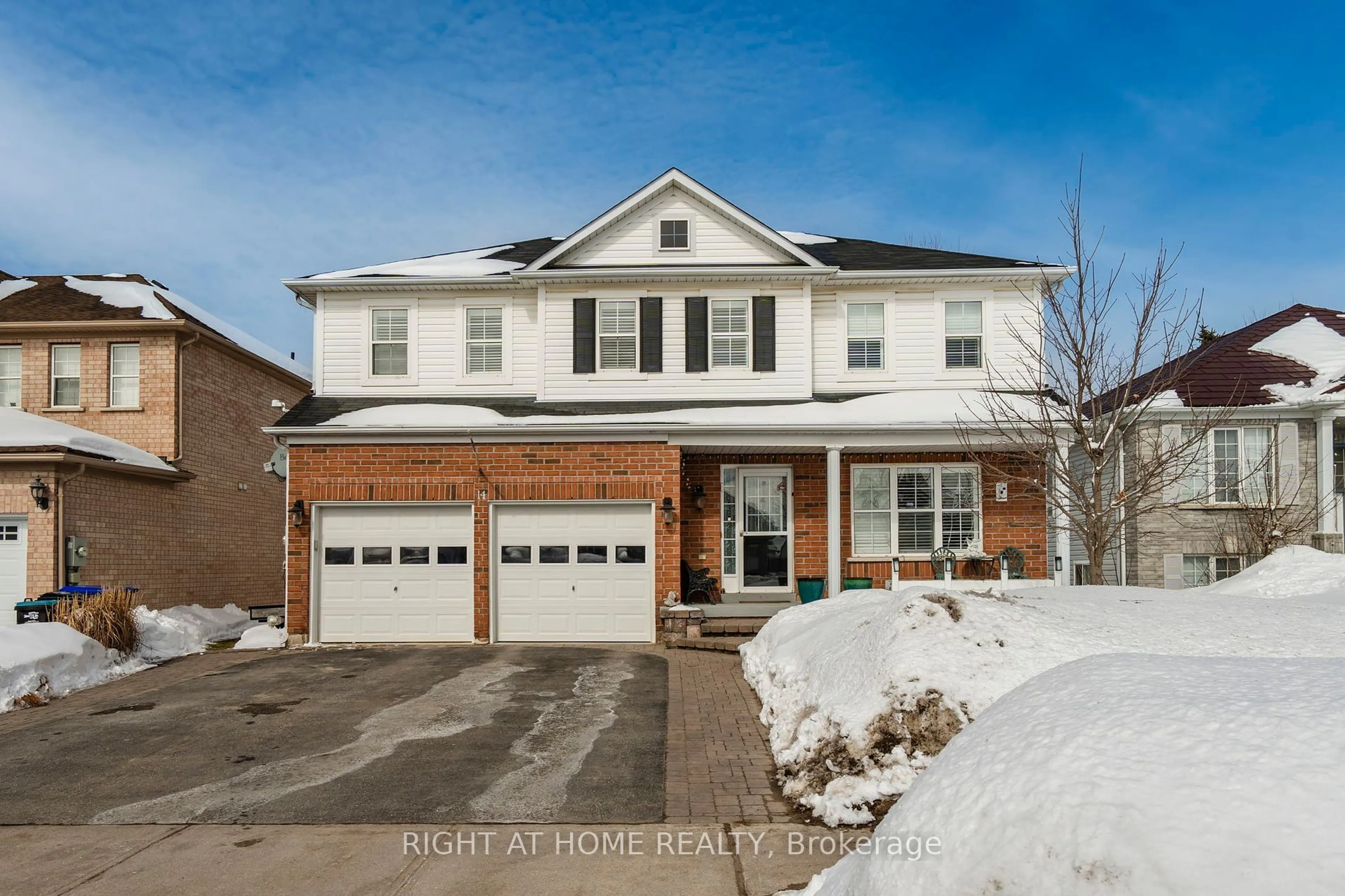 Home with brick exterior material, street for 14 Gold Park Gate, Essa Ontario L3W 0C2