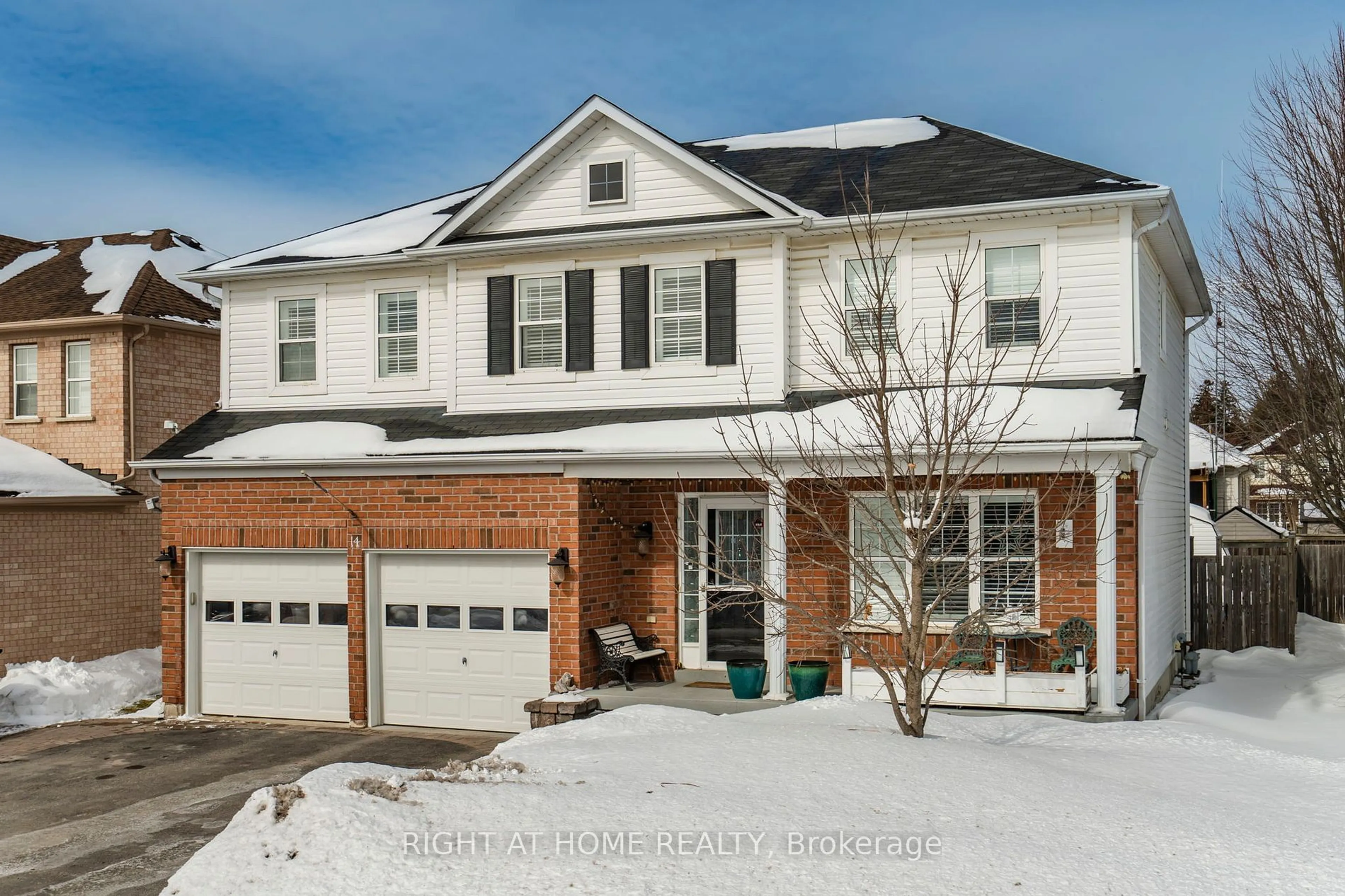 Home with brick exterior material, street for 14 Gold Park Gate, Essa Ontario L3W 0C2