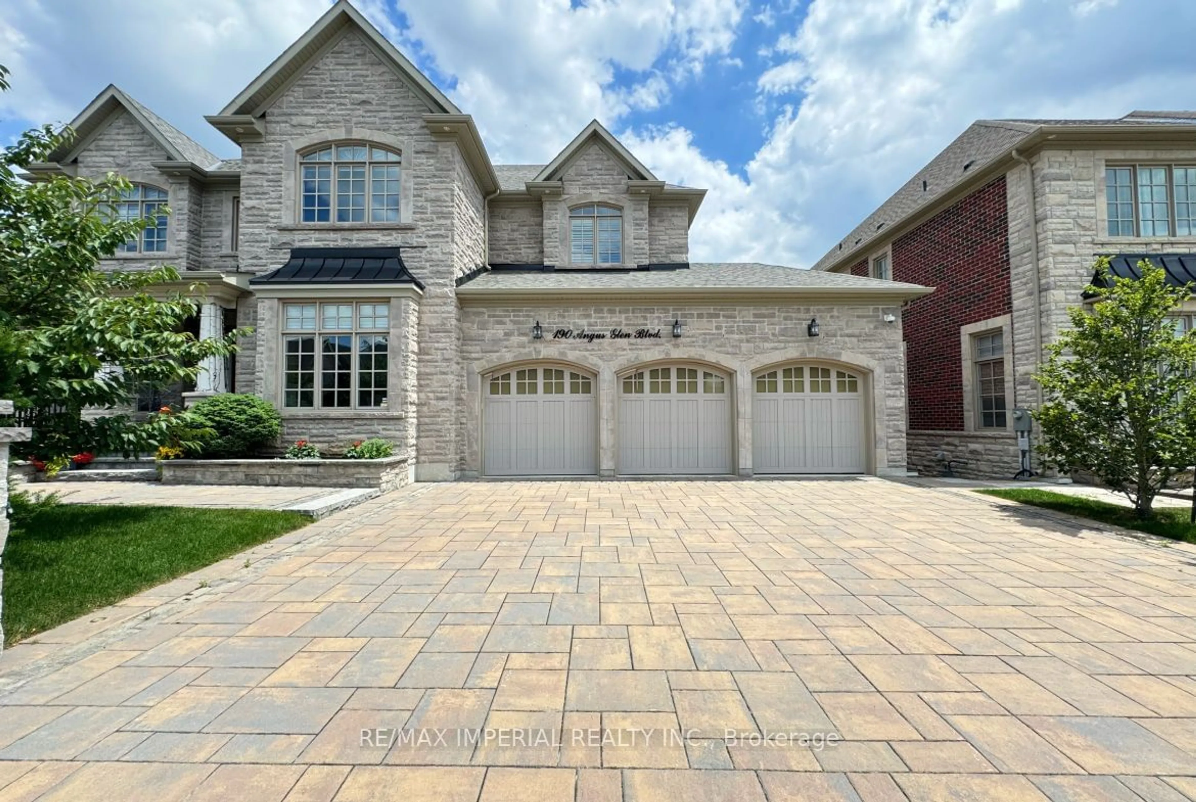 Home with brick exterior material, street for 190 Angus Glen Blvd, Markham Ontario L6C 0K1