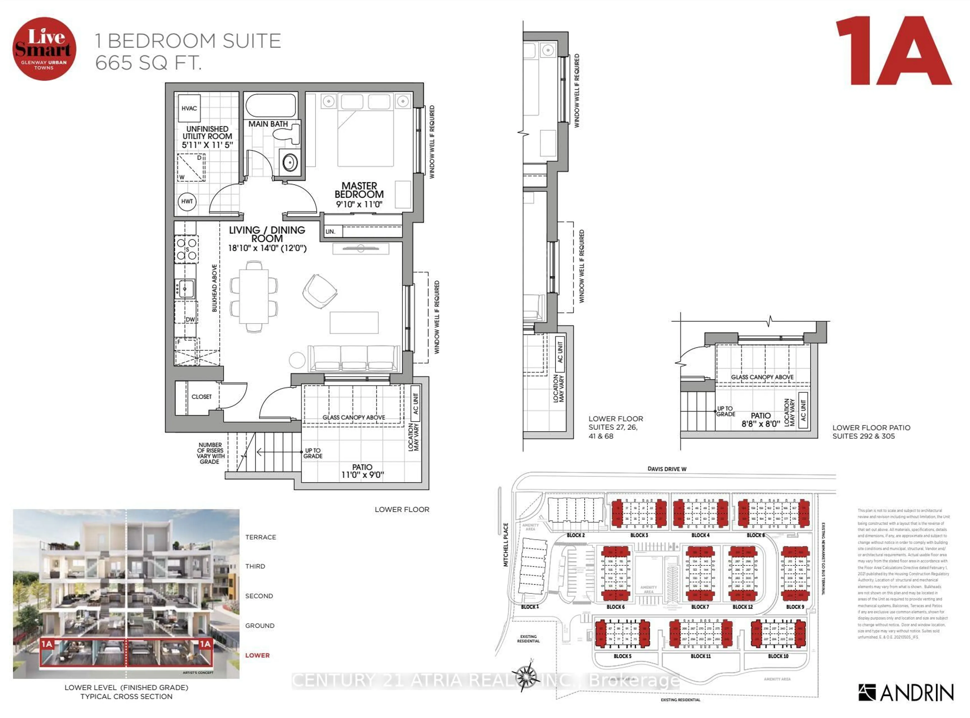 Floor plan for 540 Davis Dr #261, Newmarket Ontario L3Y 2P3