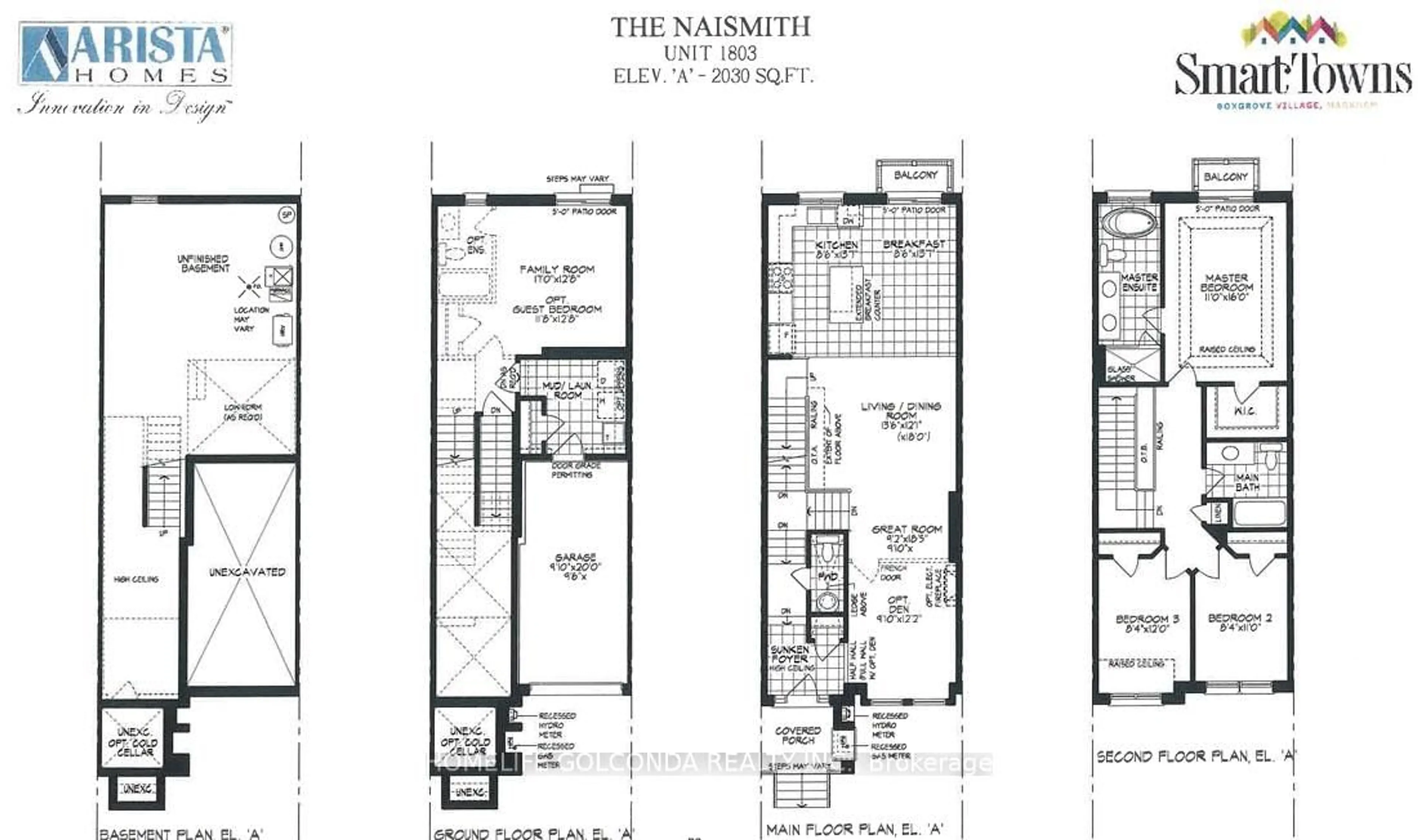 Floor plan for 9 Sissons Way, Markham Ontario L6B 1R2