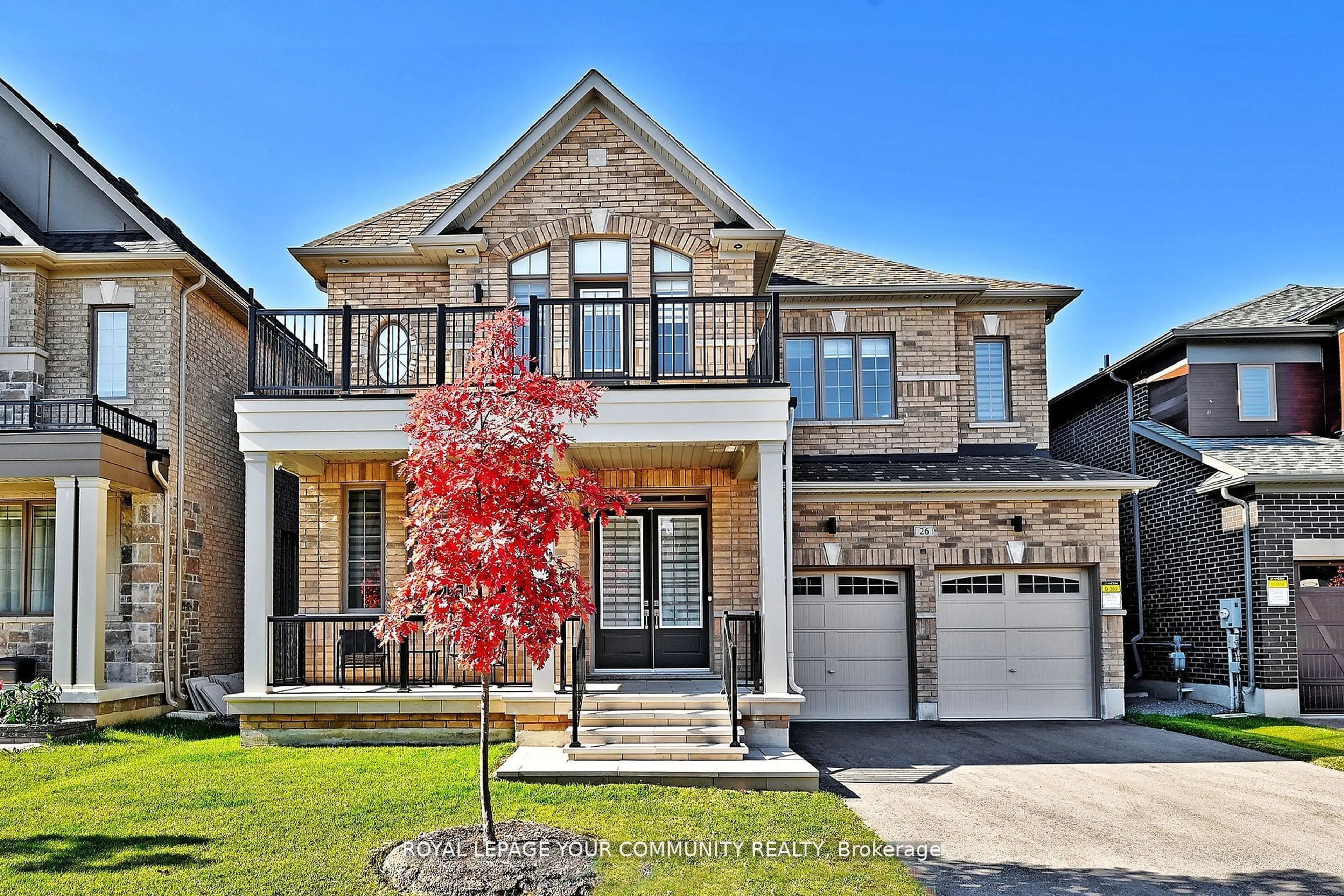 Home with brick exterior material, street for 26 Concert Hill Way, East Gwillimbury Ontario L9N 0W9