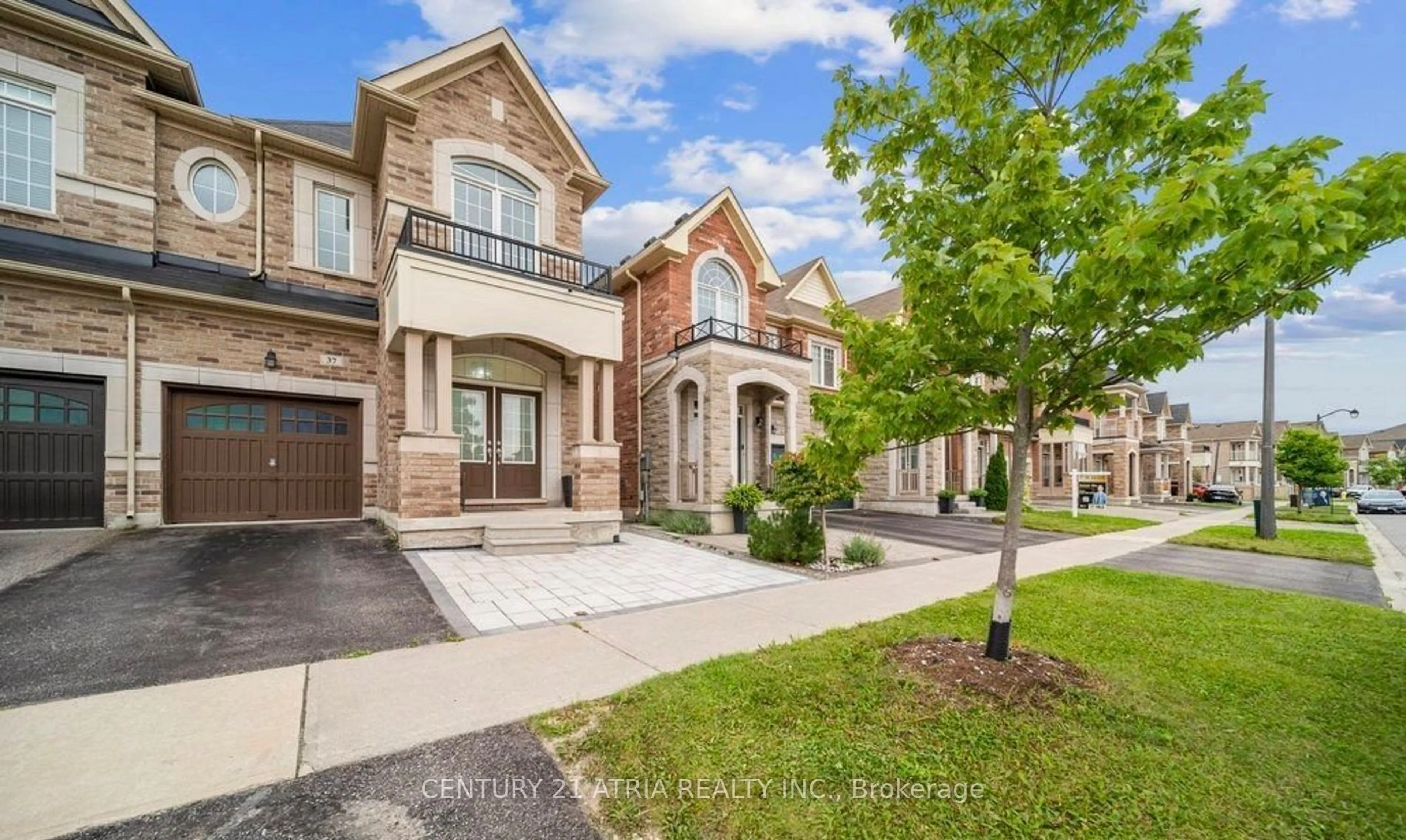 Home with brick exterior material, street for 37 Fimco Cres, Markham Ontario L6E 0R3