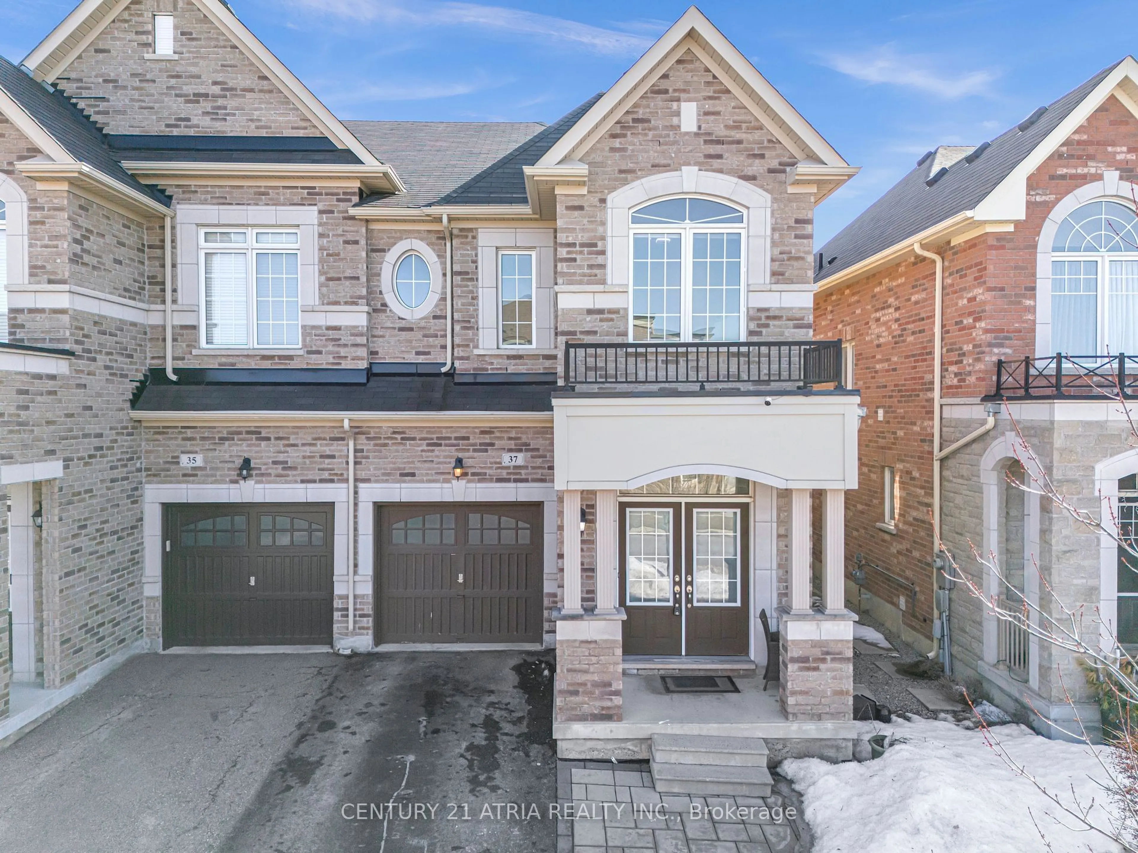 Home with brick exterior material, street for 37 Fimco Cres, Markham Ontario L6E 0R3