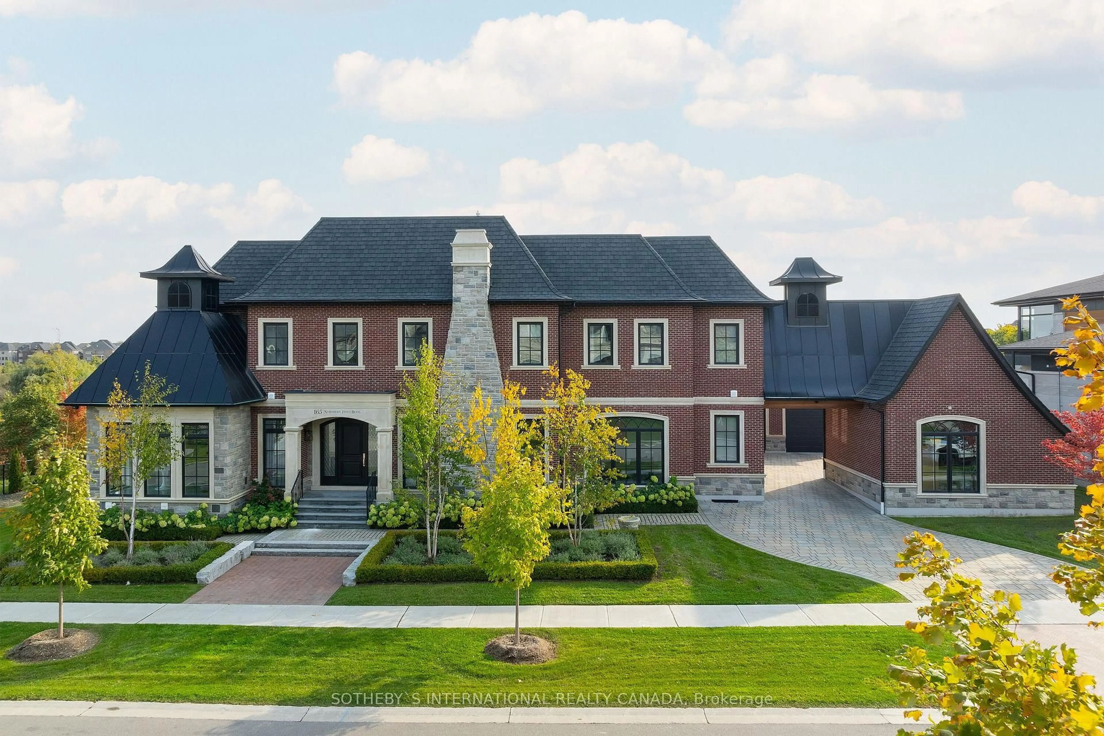 Home with brick exterior material, street for 165 Northern Pines Blvd, Vaughan Ontario L4H 4E5