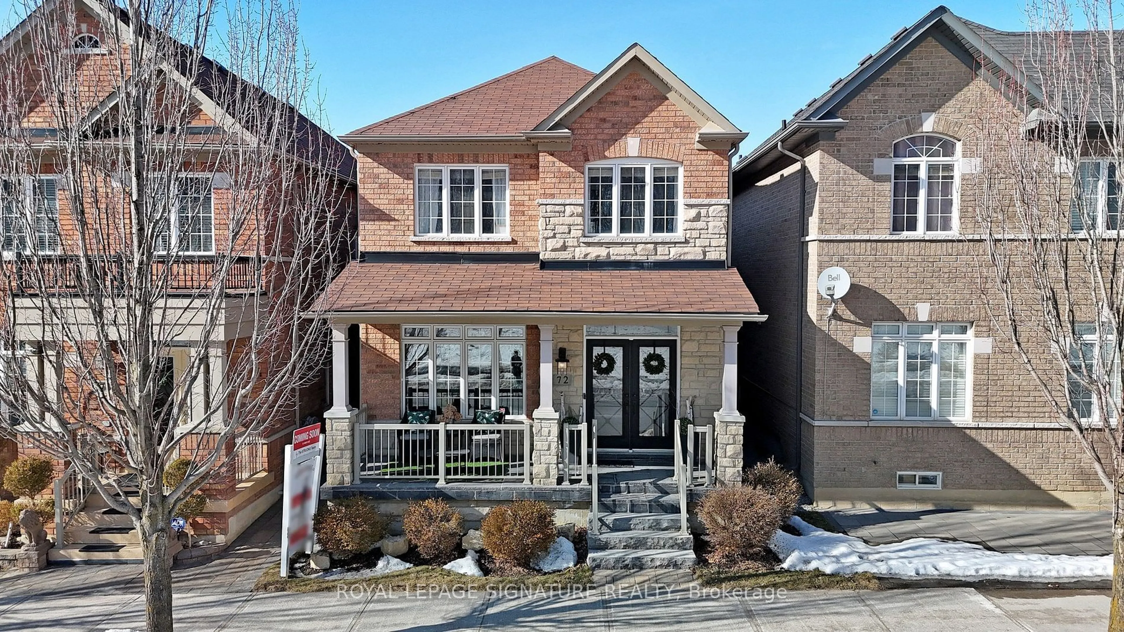 Home with brick exterior material, street for 72 Autumn Glow Dr, Markham Ontario L6B 0P6