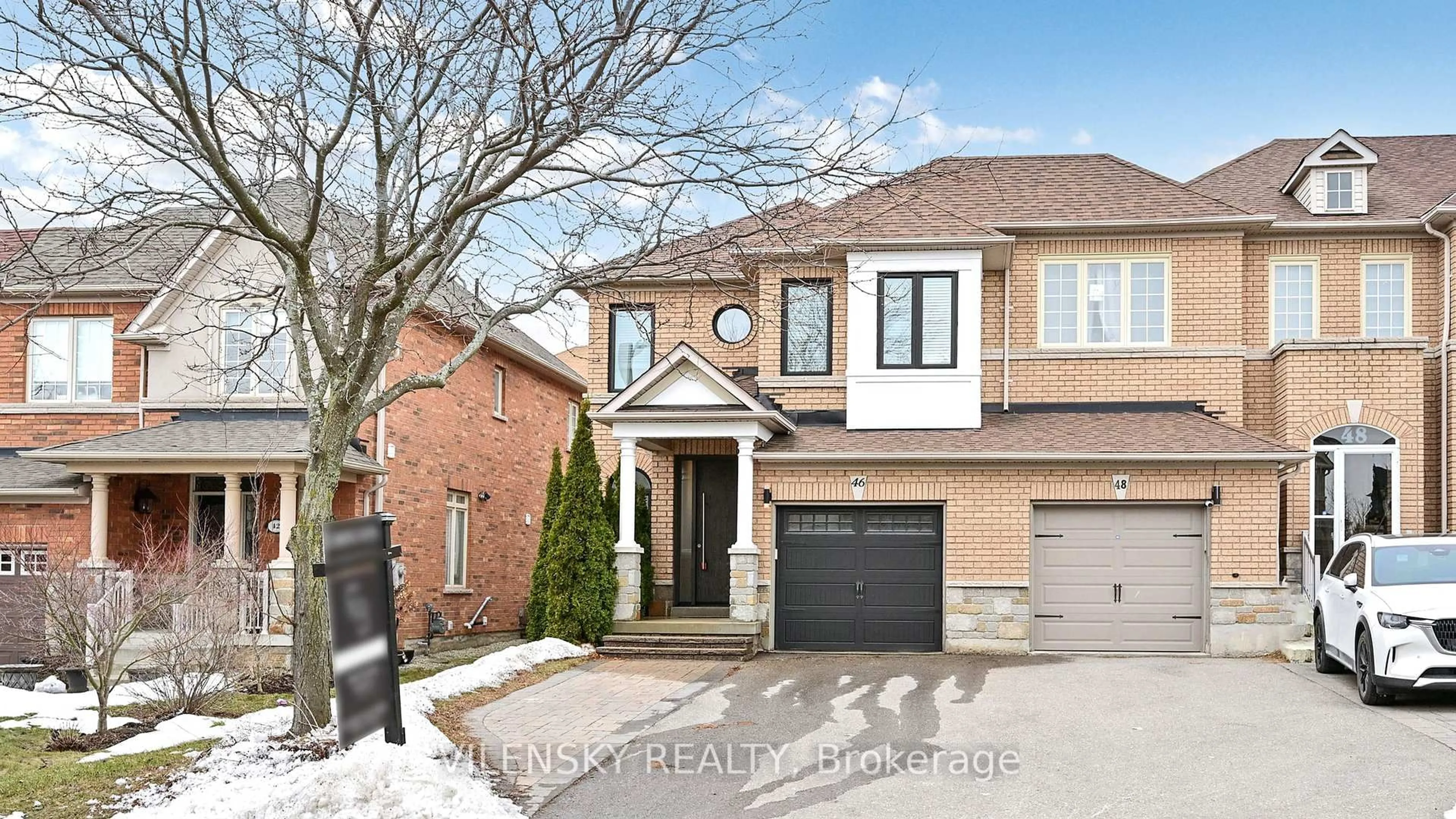 Home with brick exterior material, street for 46 Gauguin Ave, Vaughan Ontario L4J 9J7