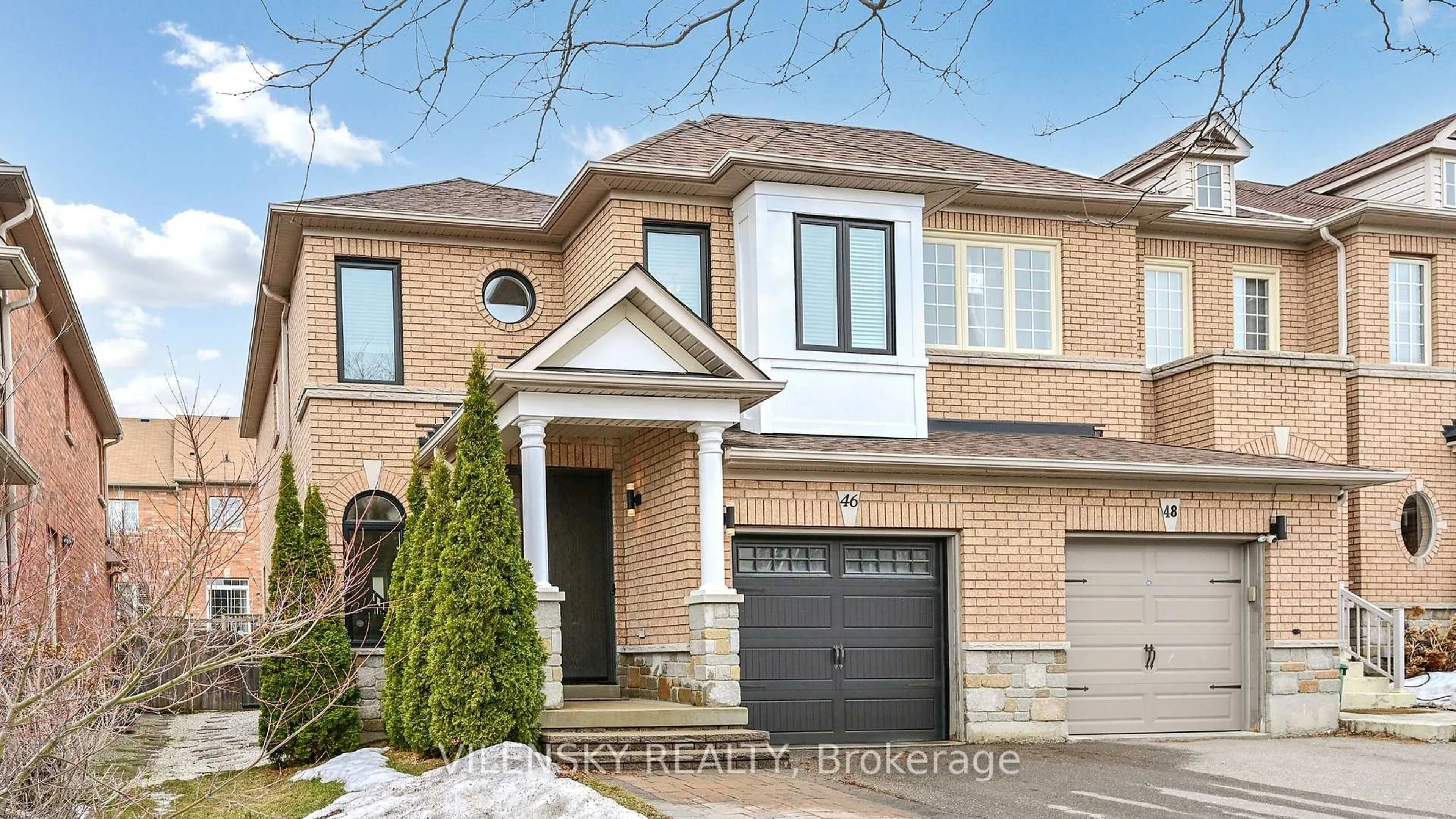 Home with brick exterior material, street for 46 Gauguin Ave, Vaughan Ontario L4J 9J7