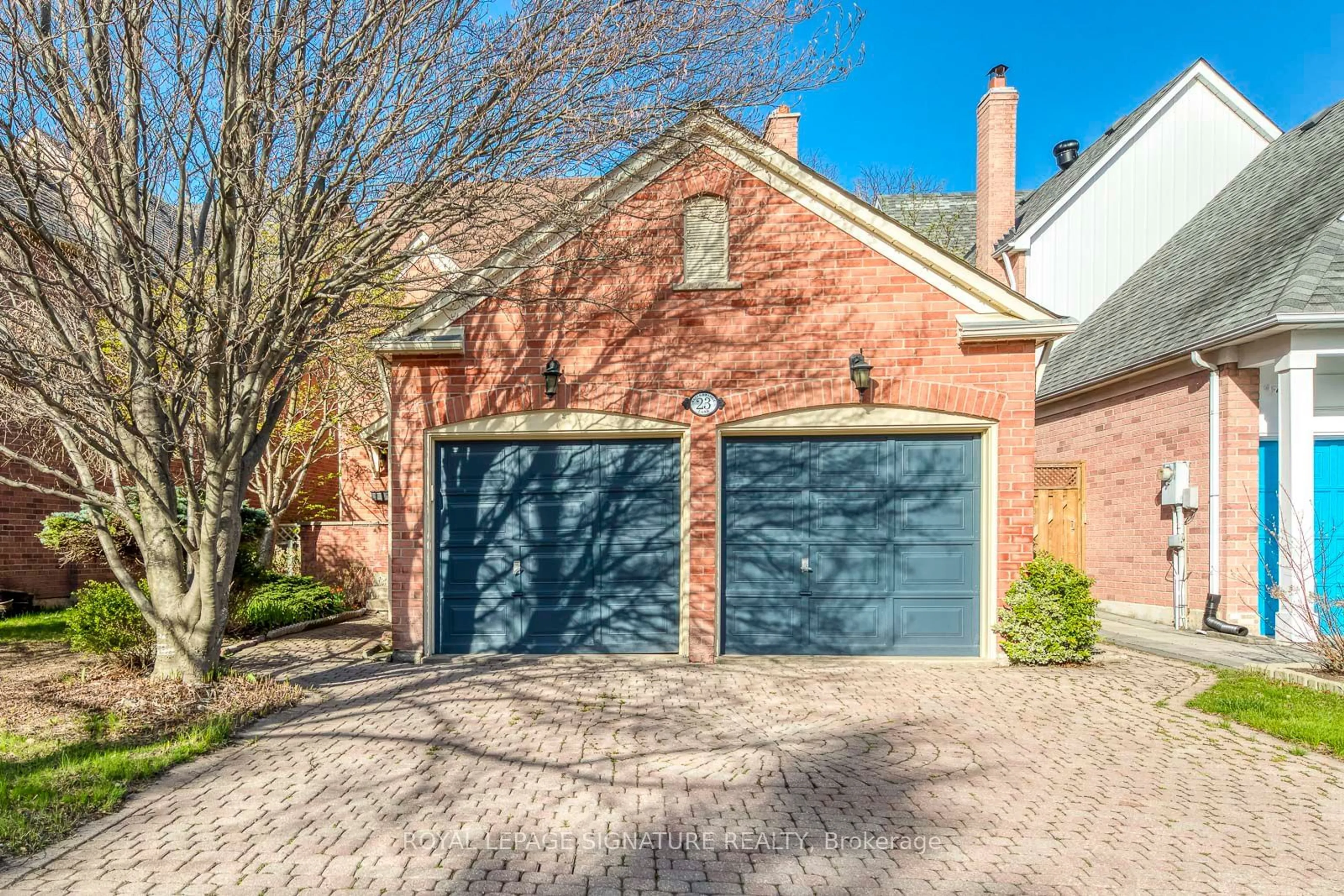 Home with brick exterior material, street for 23 Waterbridge Lane, Markham Ontario L3R 8W9