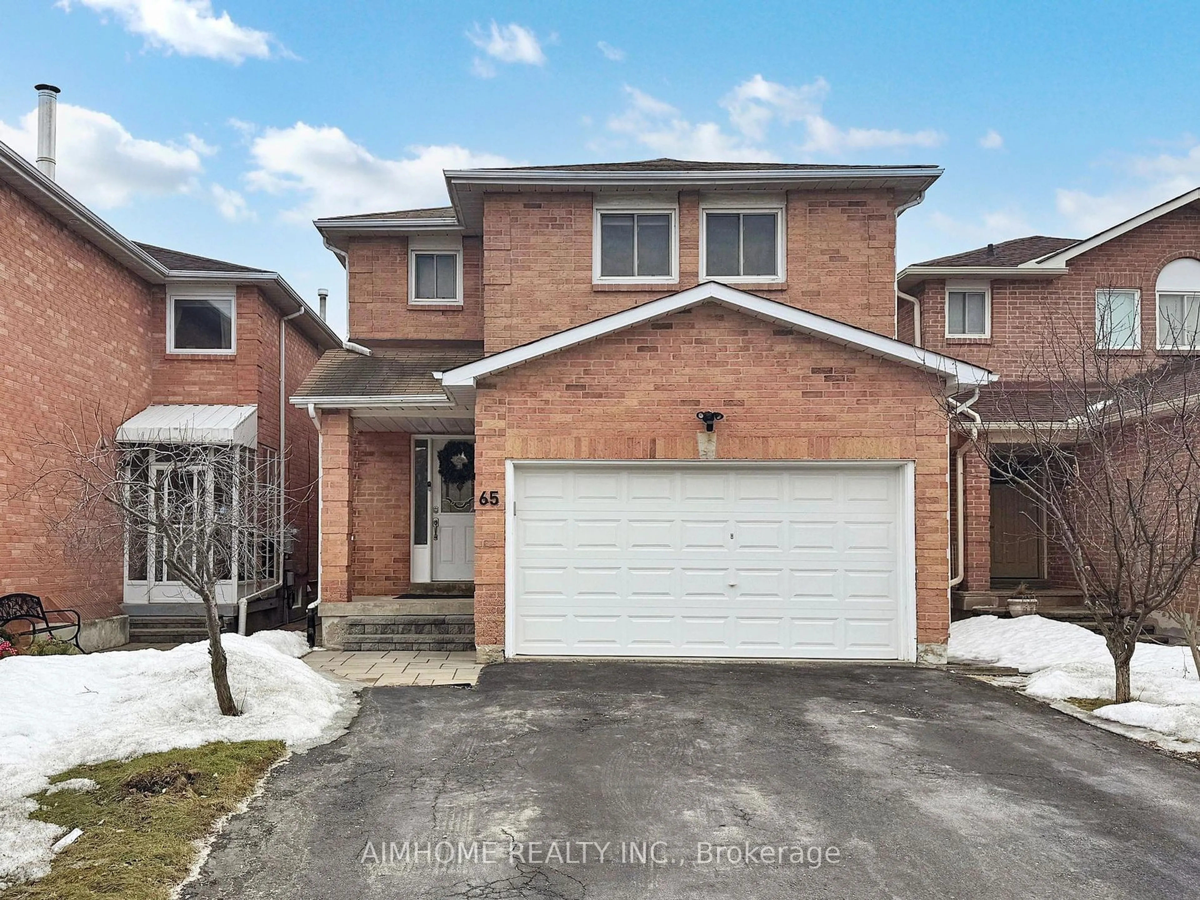 Home with brick exterior material, street for 65 Westhampton Dr, Vaughan Ontario L4J 7H5