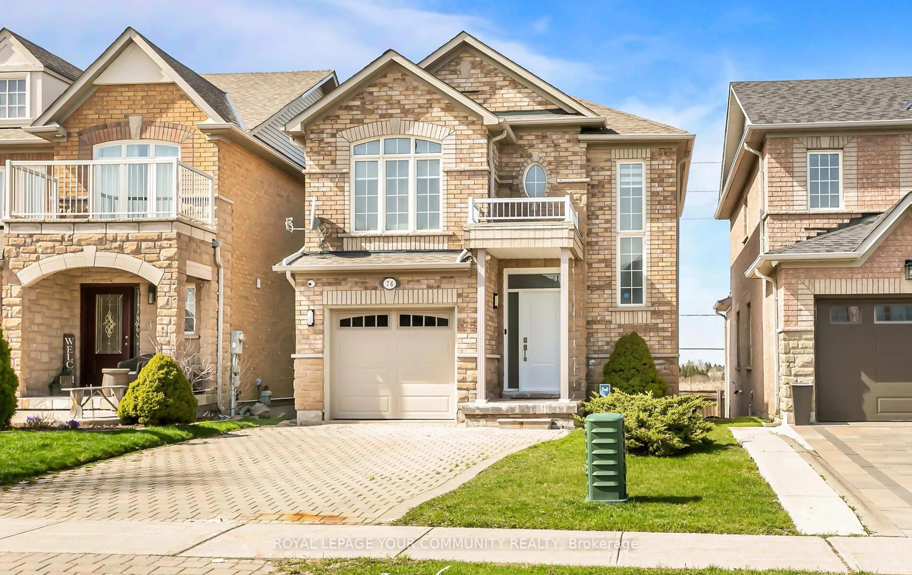 Home with brick exterior material, street for 76 Beaverbrook Cres, Vaughan Ontario L6A 3T3