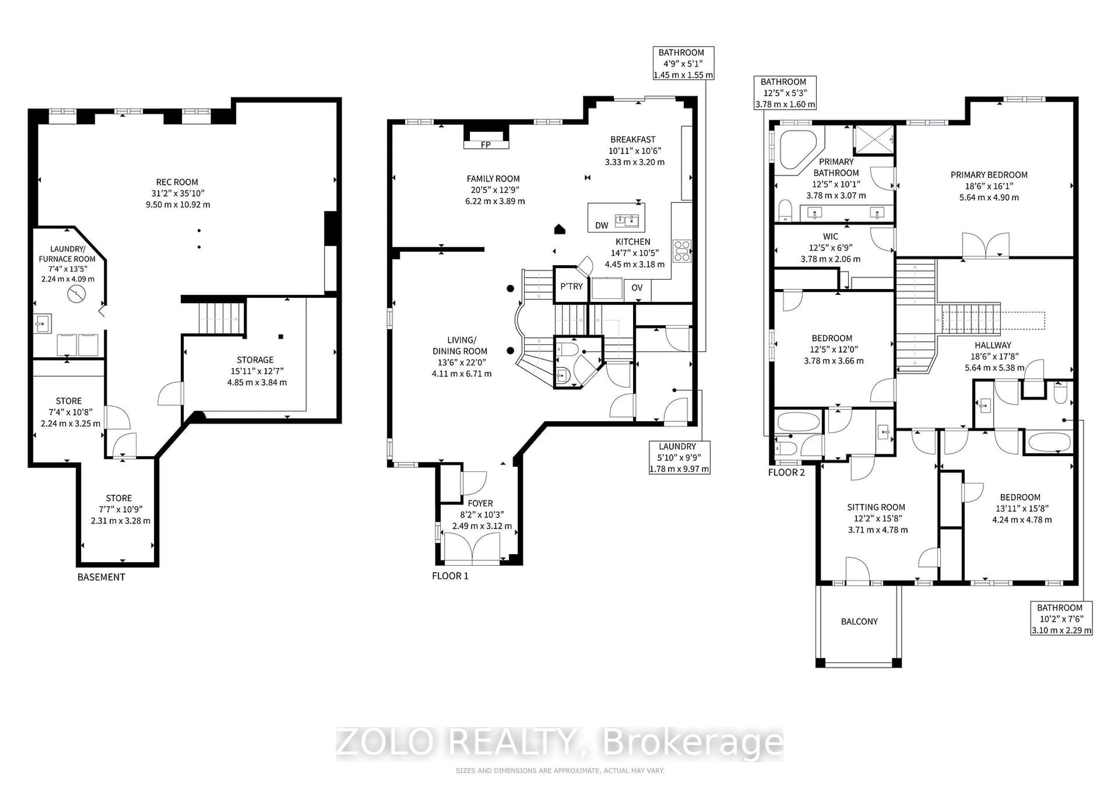 Floor plan for 78 Regatta Ave, Richmond Hill Ontario L4E 4R1