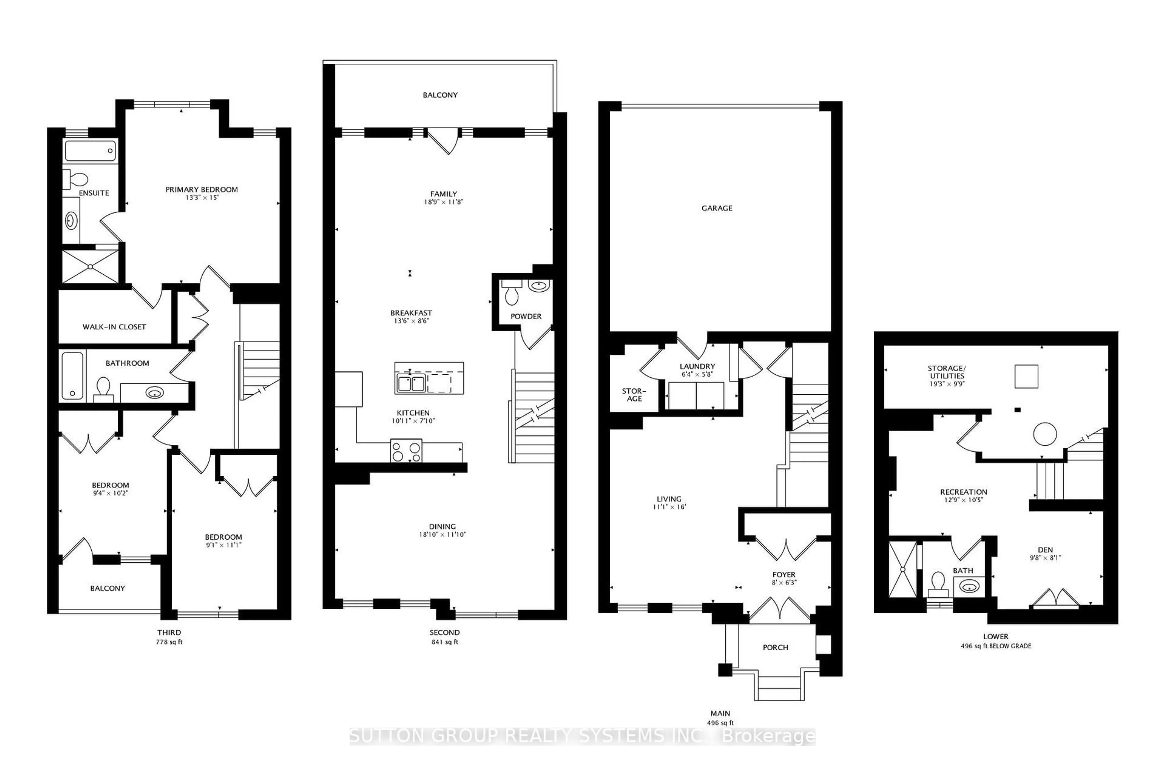 Floor plan for 71 William F Bell Pkwy, Richmond Hill Ontario L4S 0K1