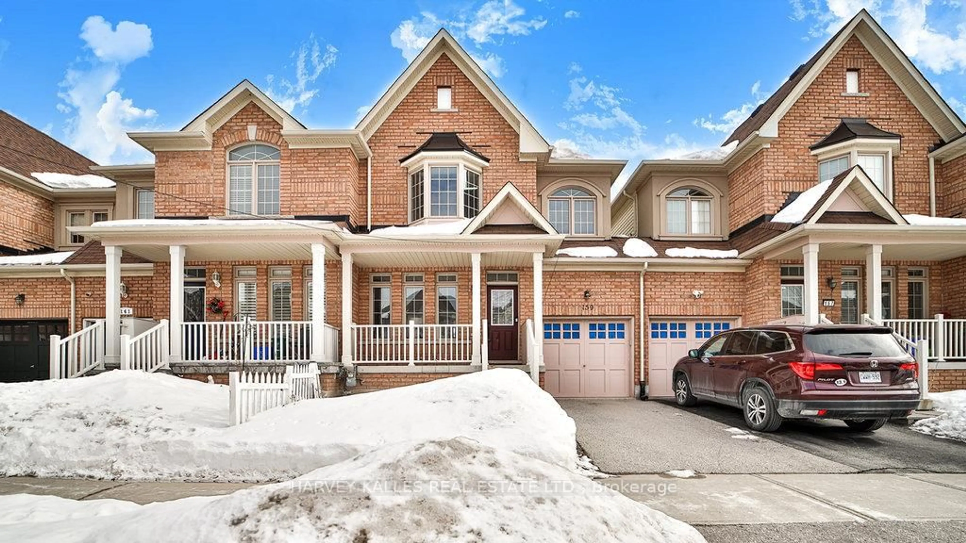 Home with brick exterior material, street for 159 Hammersly Blvd, Markham Ontario L6E 0K8