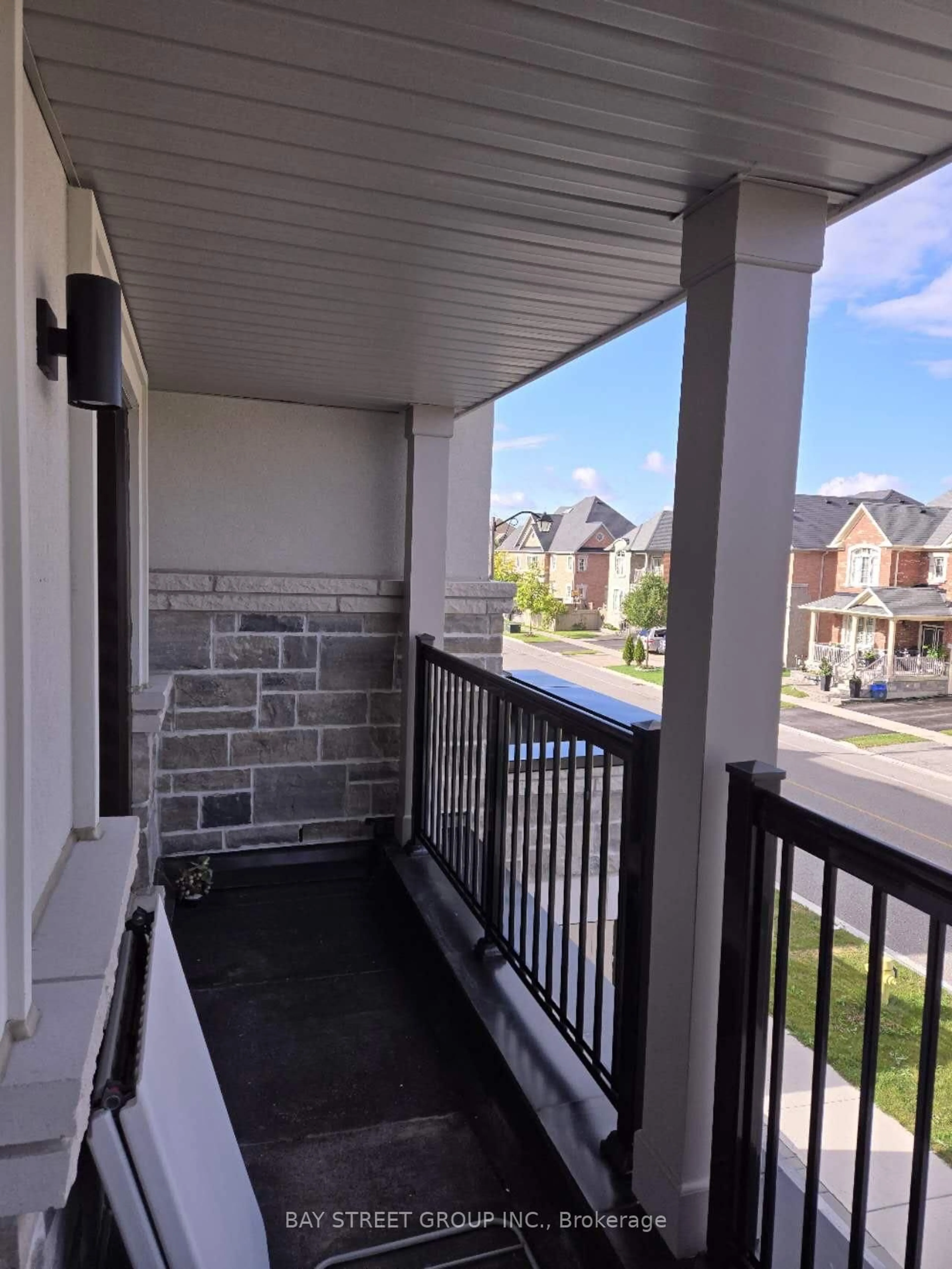 Balcony in the apartment, city buildings view from balcony for 61 Greenspire Ave, Markham Ontario L6E 2H8