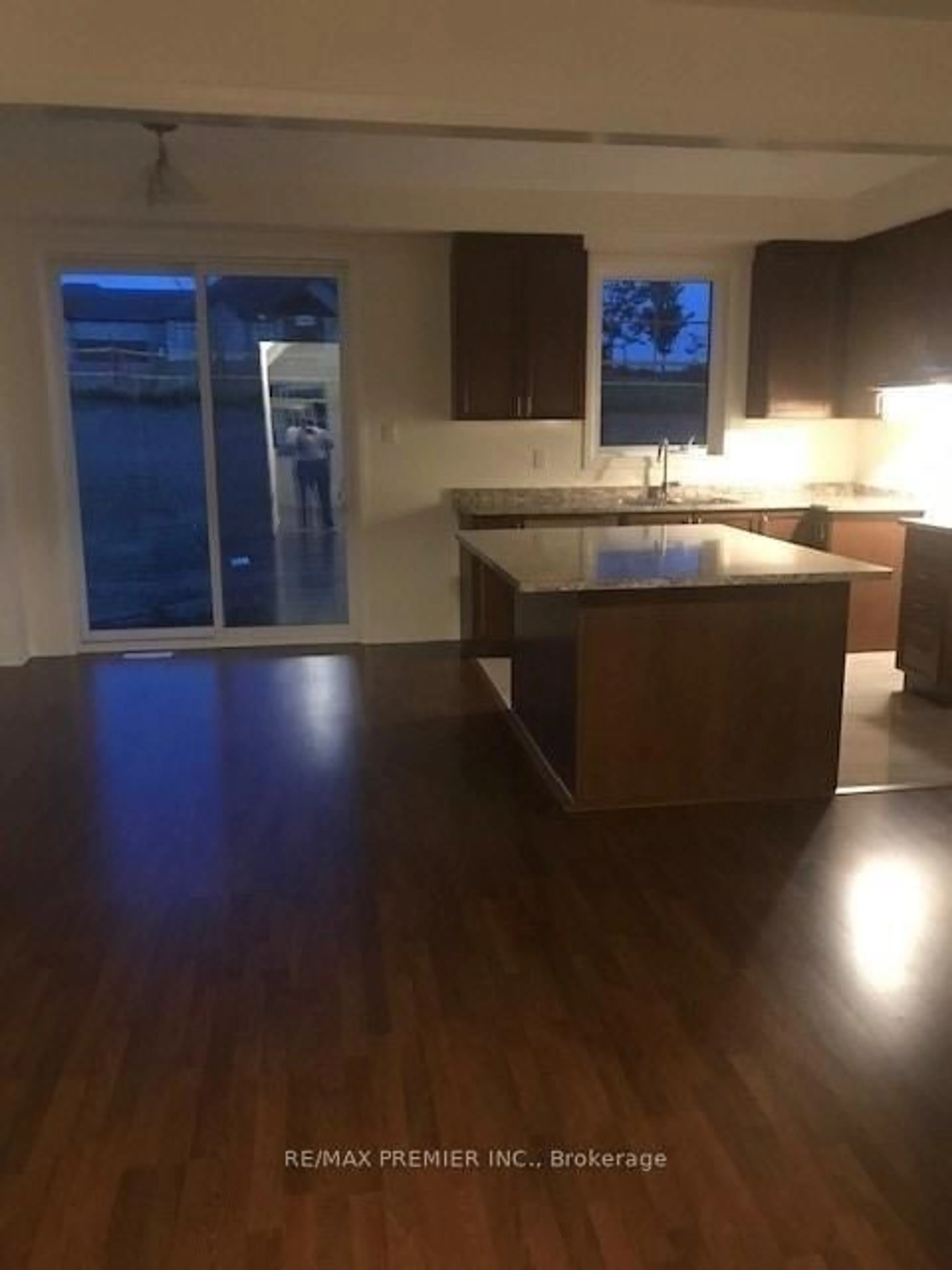 Open concept kitchen, wood/laminate floor for 49 Casserley Cres, New Tecumseth Ontario L0G 1W0