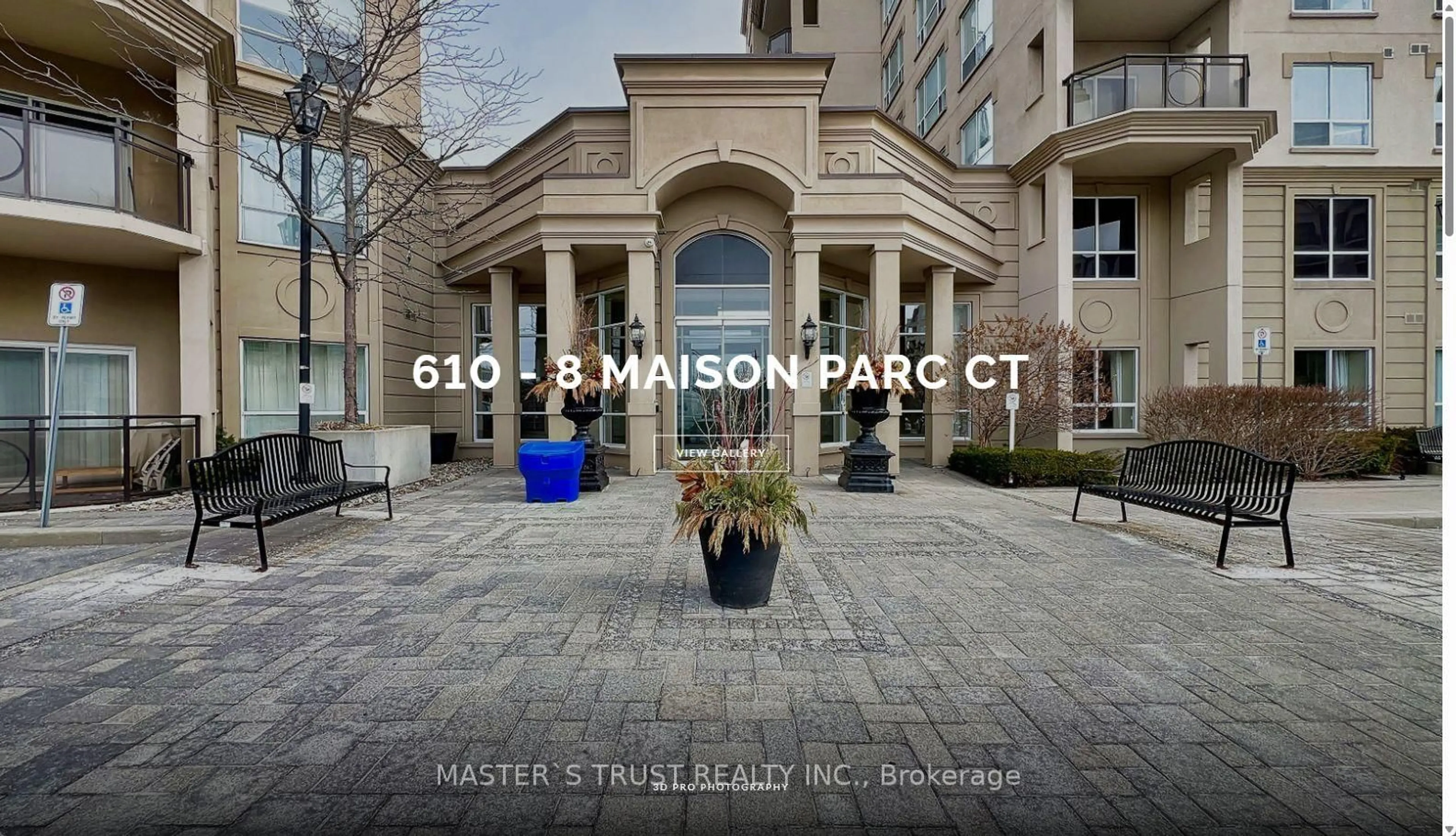 Patio, street for 8 Maison Parc Crt #610, Vaughan Ontario L4J 9K5