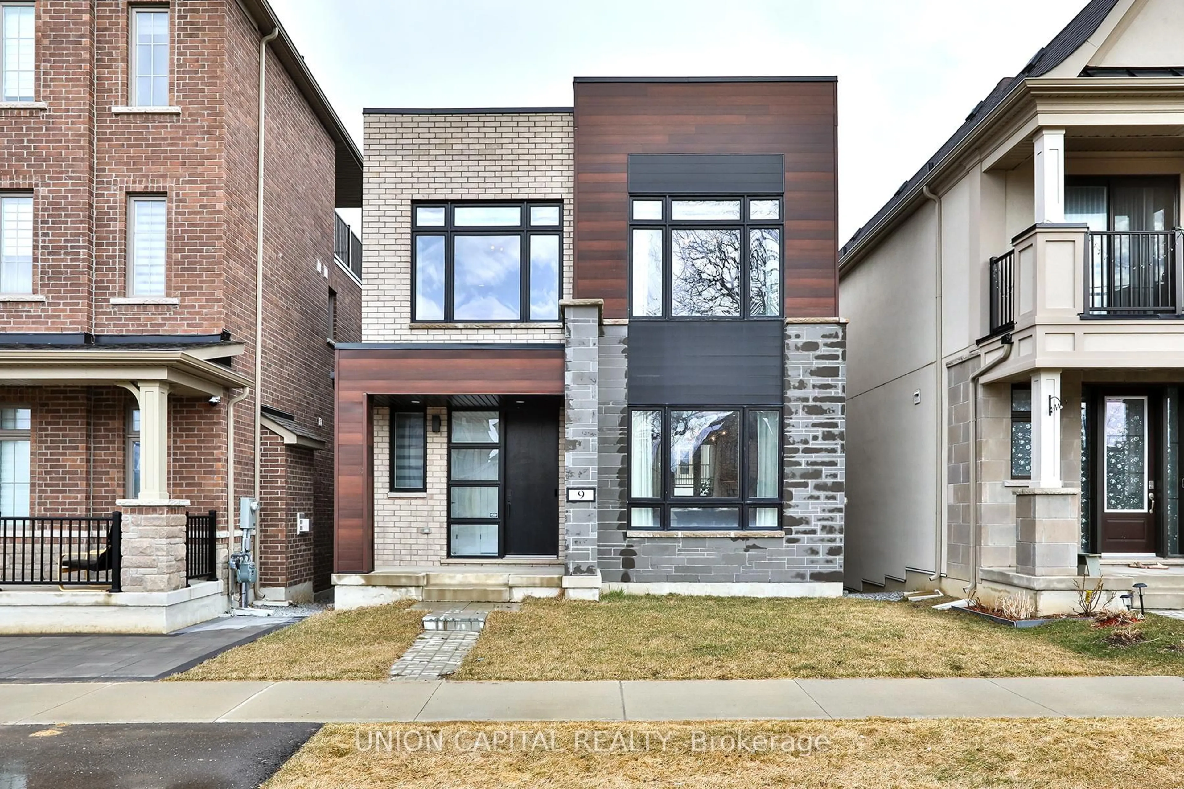 Home with brick exterior material, street for 9 Kohn Lane, Markham Ontario L6C 3J3