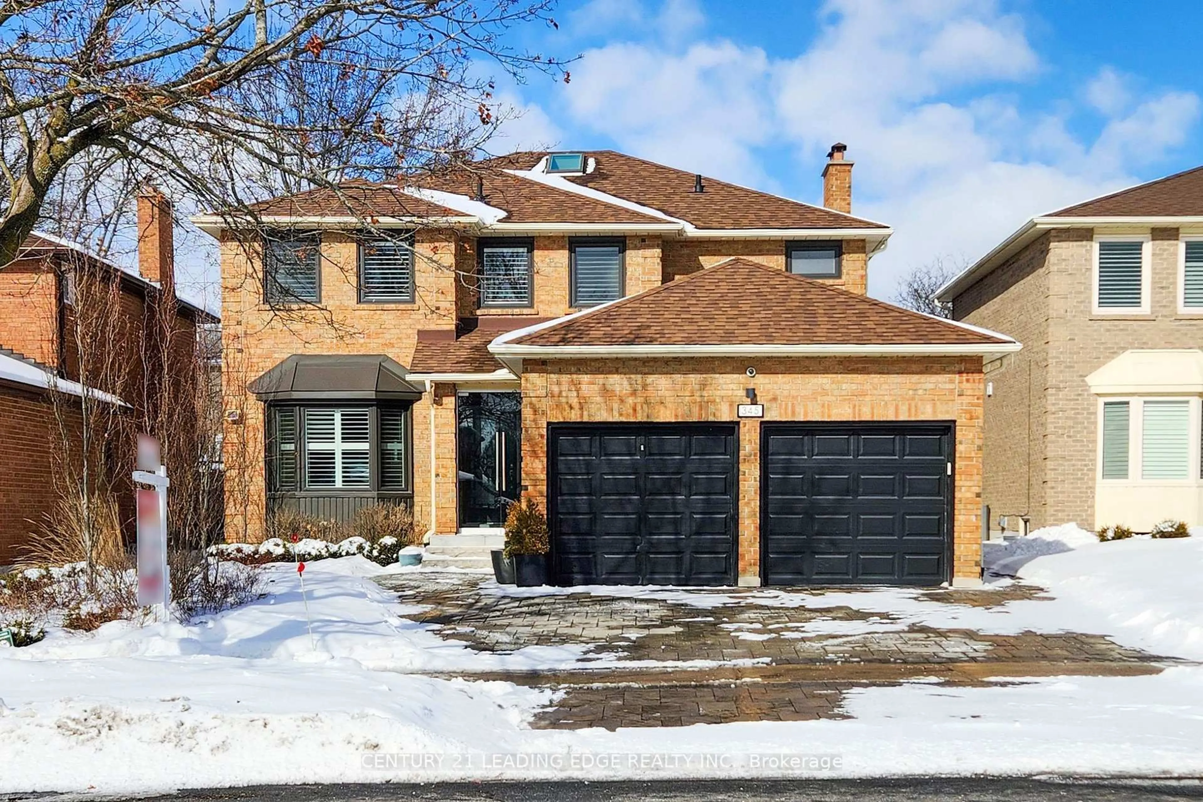 Home with brick exterior material, street for 345 Raymerville Dr, Markham Ontario L3P 6N6